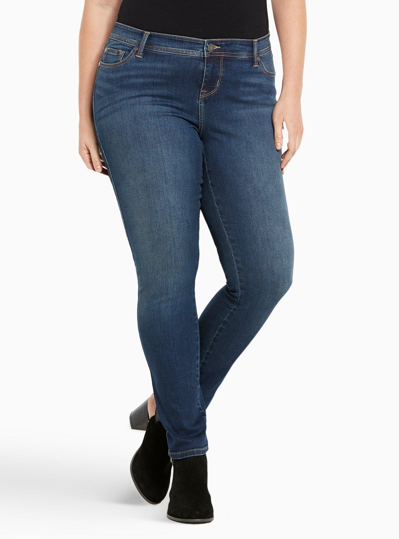 Plus Size Luxe Skinny Jean - Dark Wash, , hi-res