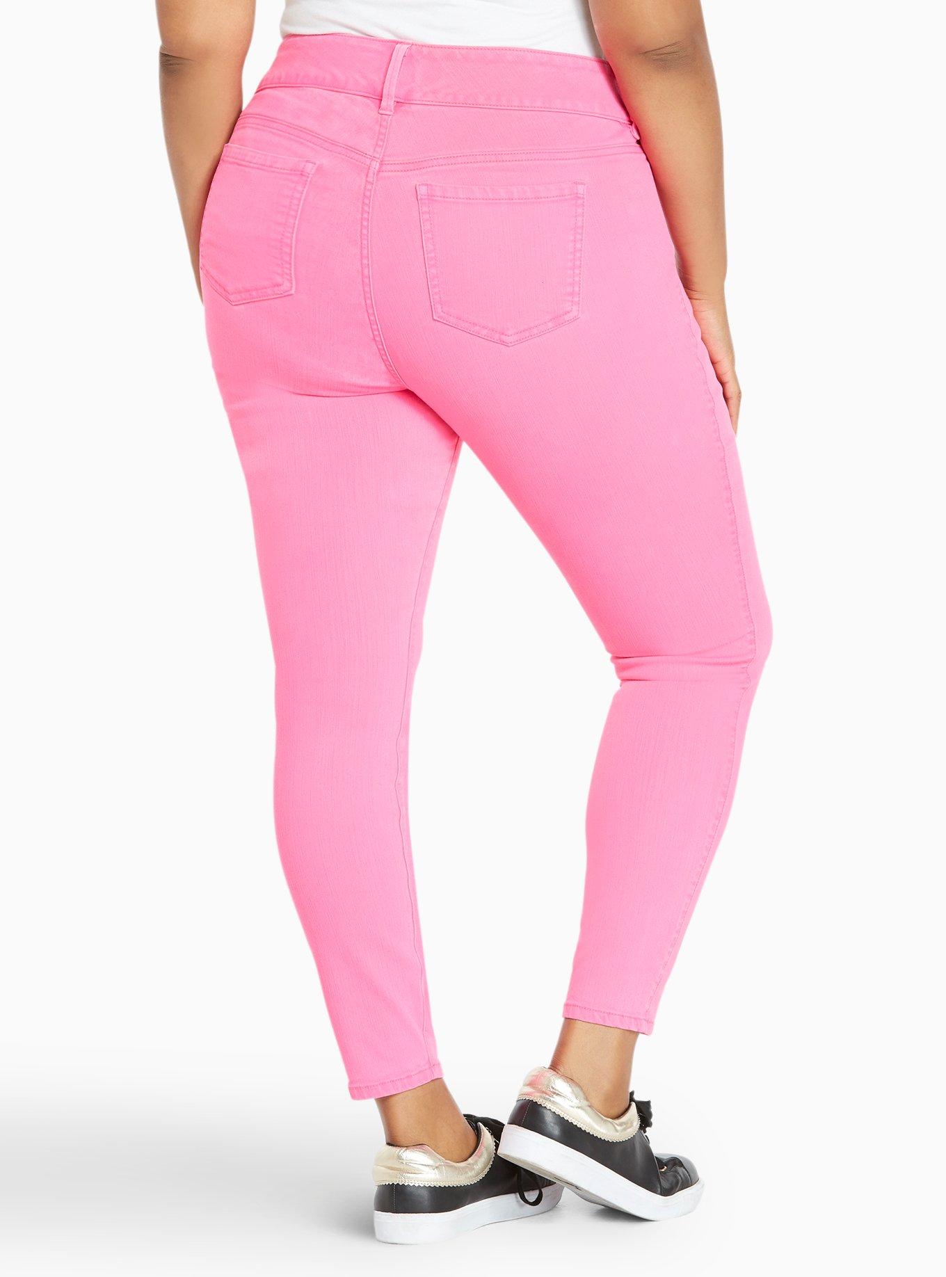 Plus Size - Torrid Jeggings - Rose Red Wash - Torrid