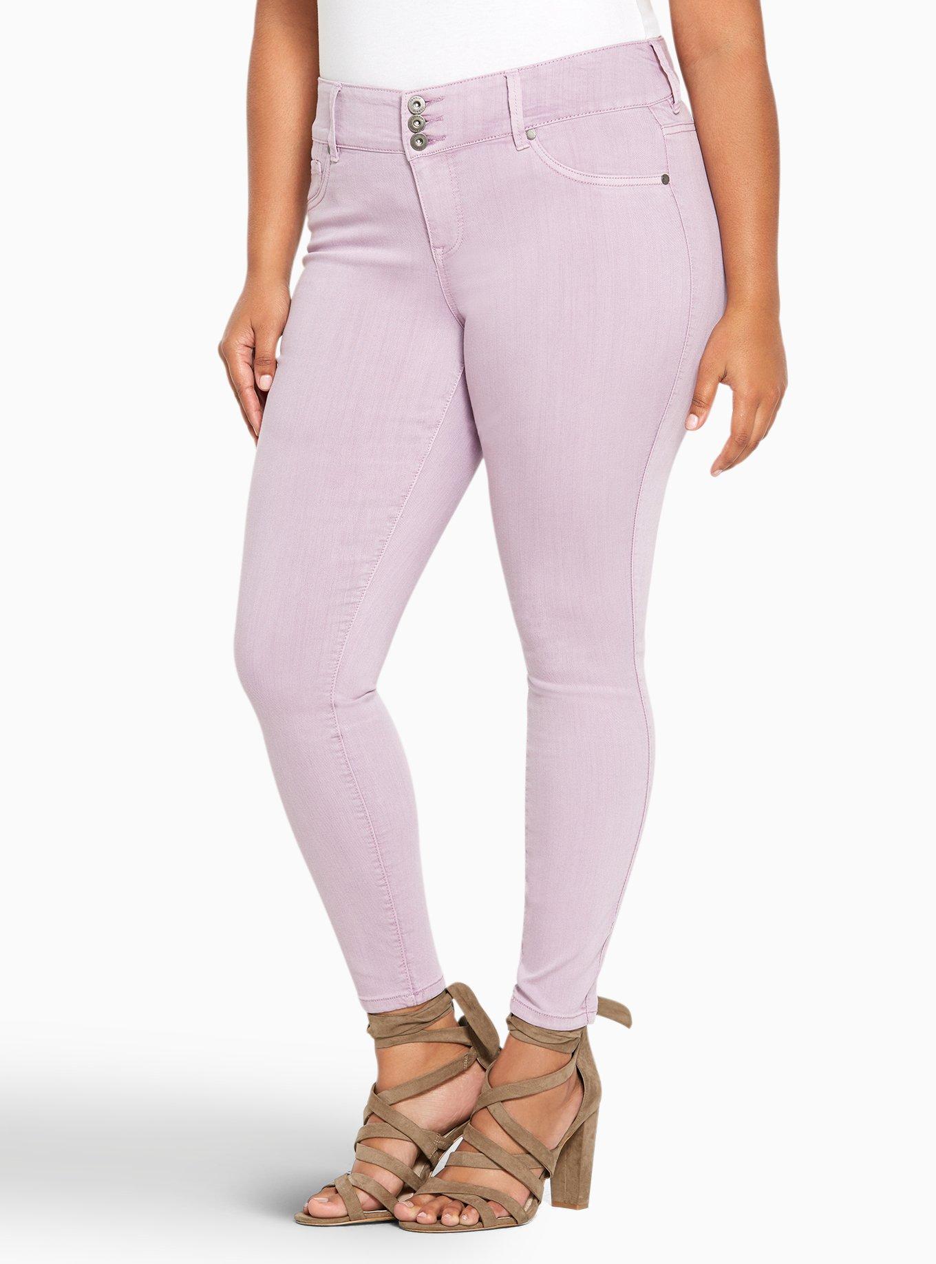 Purple jeggings 2024 plus size