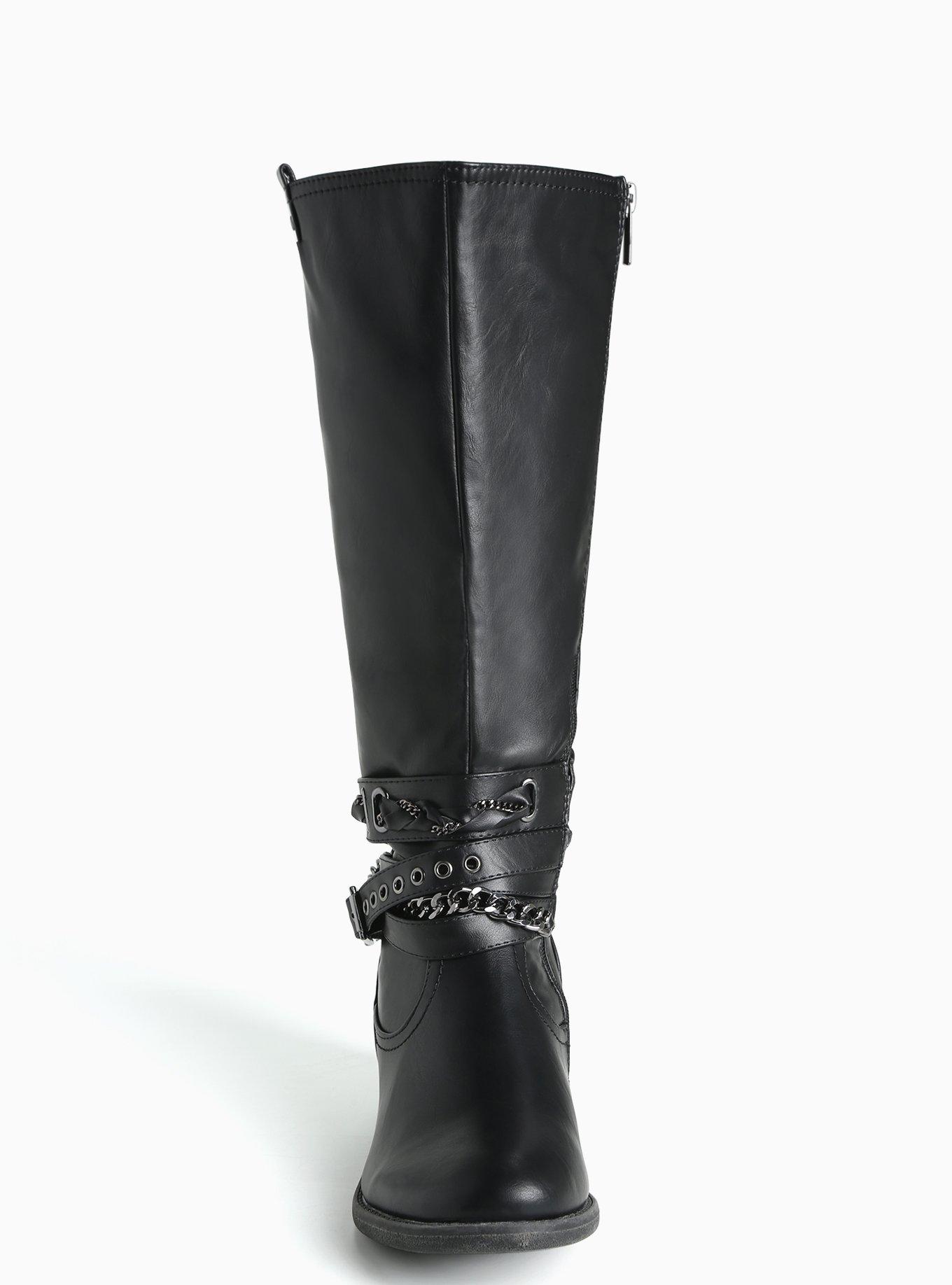 Plus Size - Peep Toe Zipper Tall Boots (Wide Width & Wide Calf) - Torrid