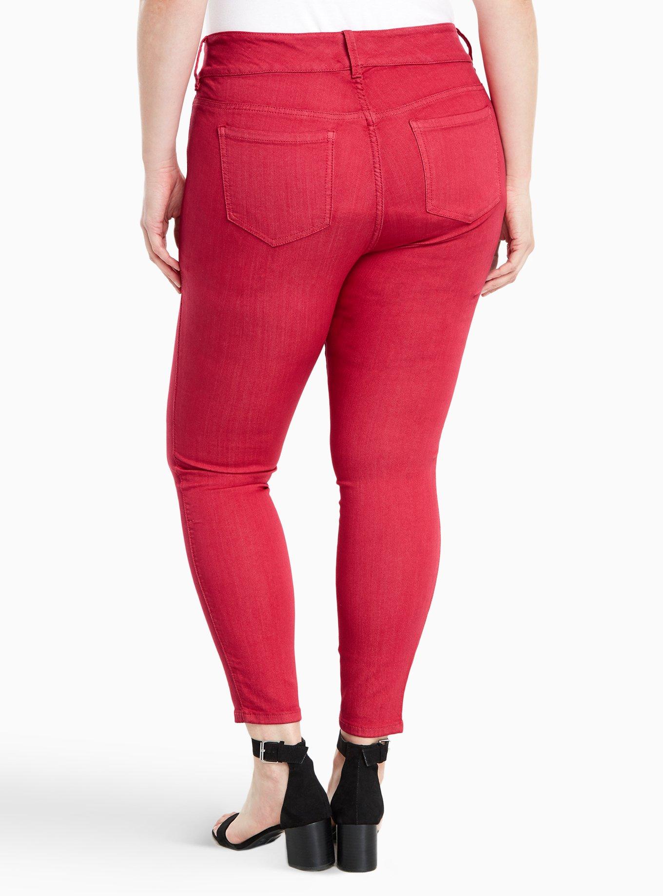 Plus Size - Torrid Jeggings - Neon Pink Wash - Torrid