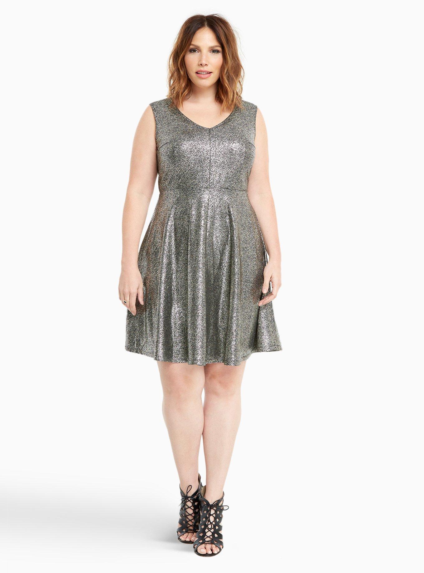 Torrid silver dress sale