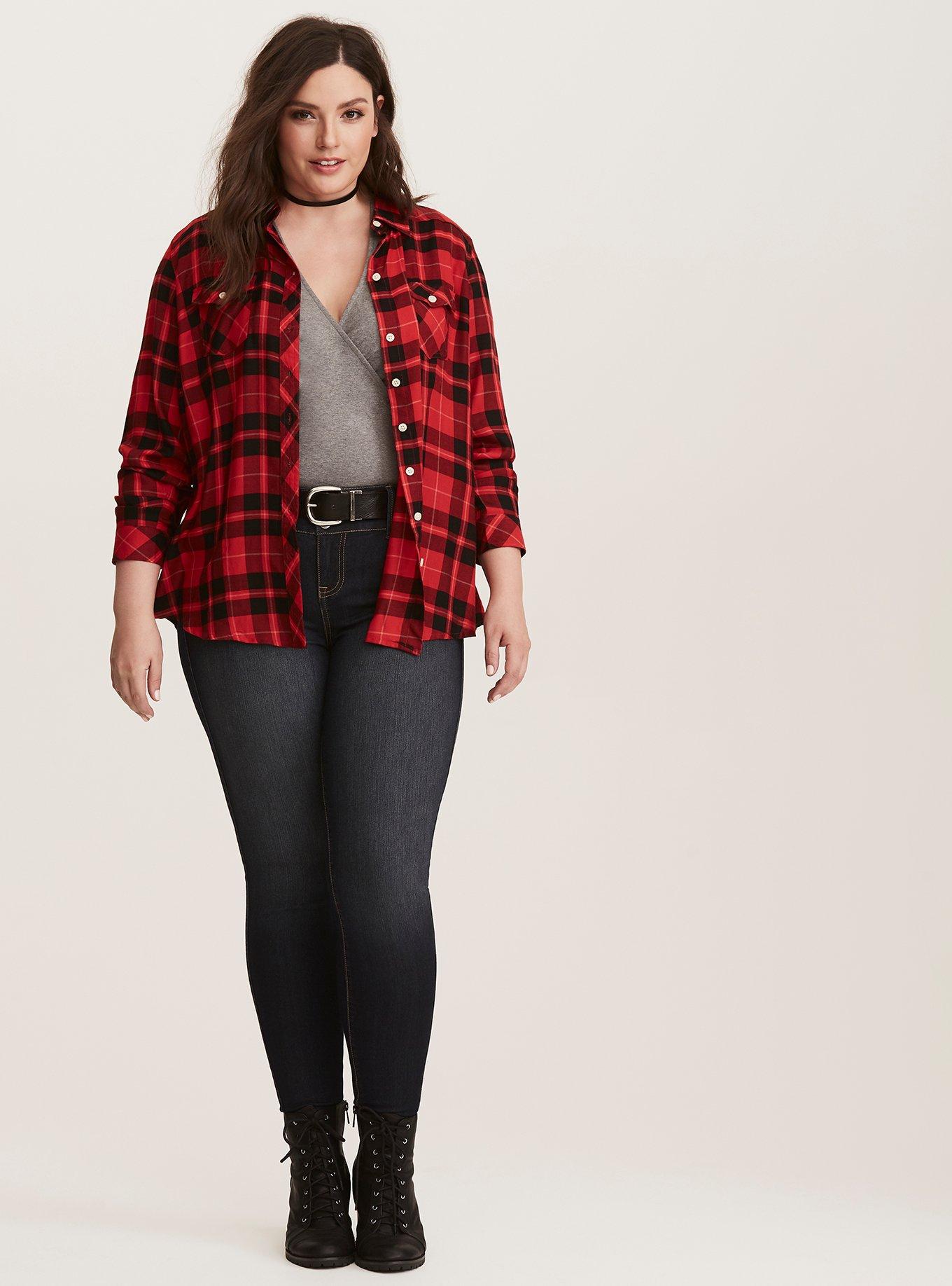 Torrid red hot sale shirt