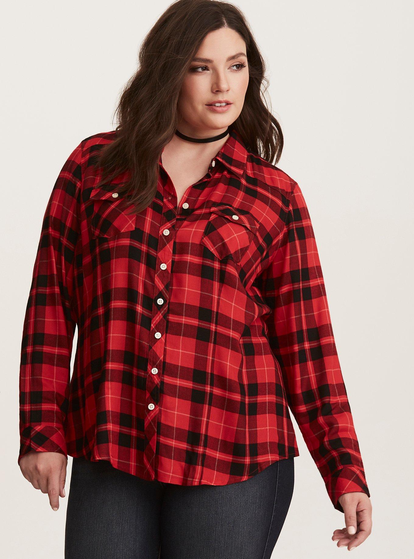 Torrid red shirt top