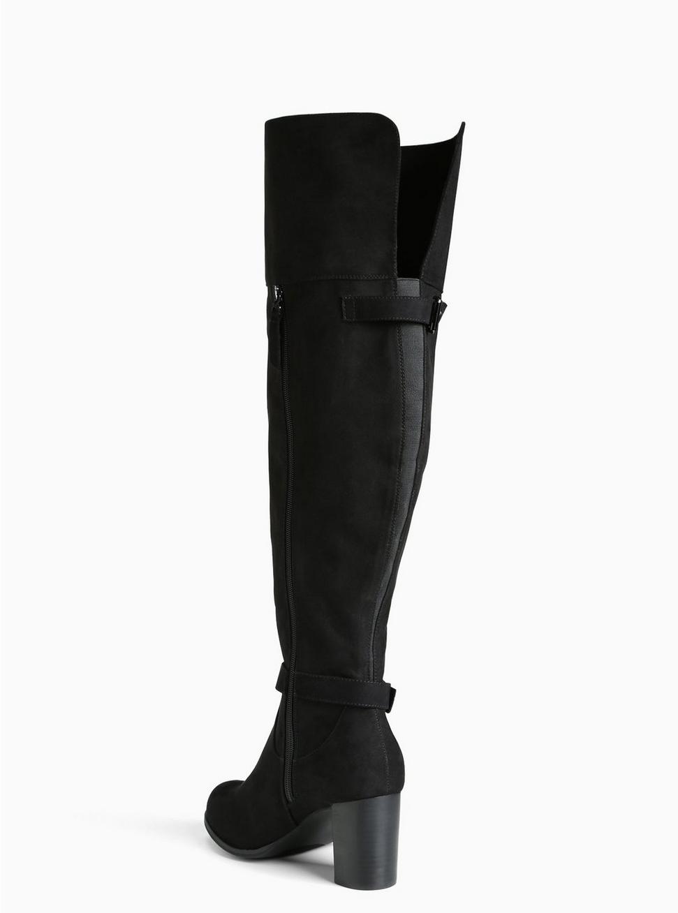 Plus Size - Faux Suede Over the Knee Boots (Wide Width & Wide Calf ...