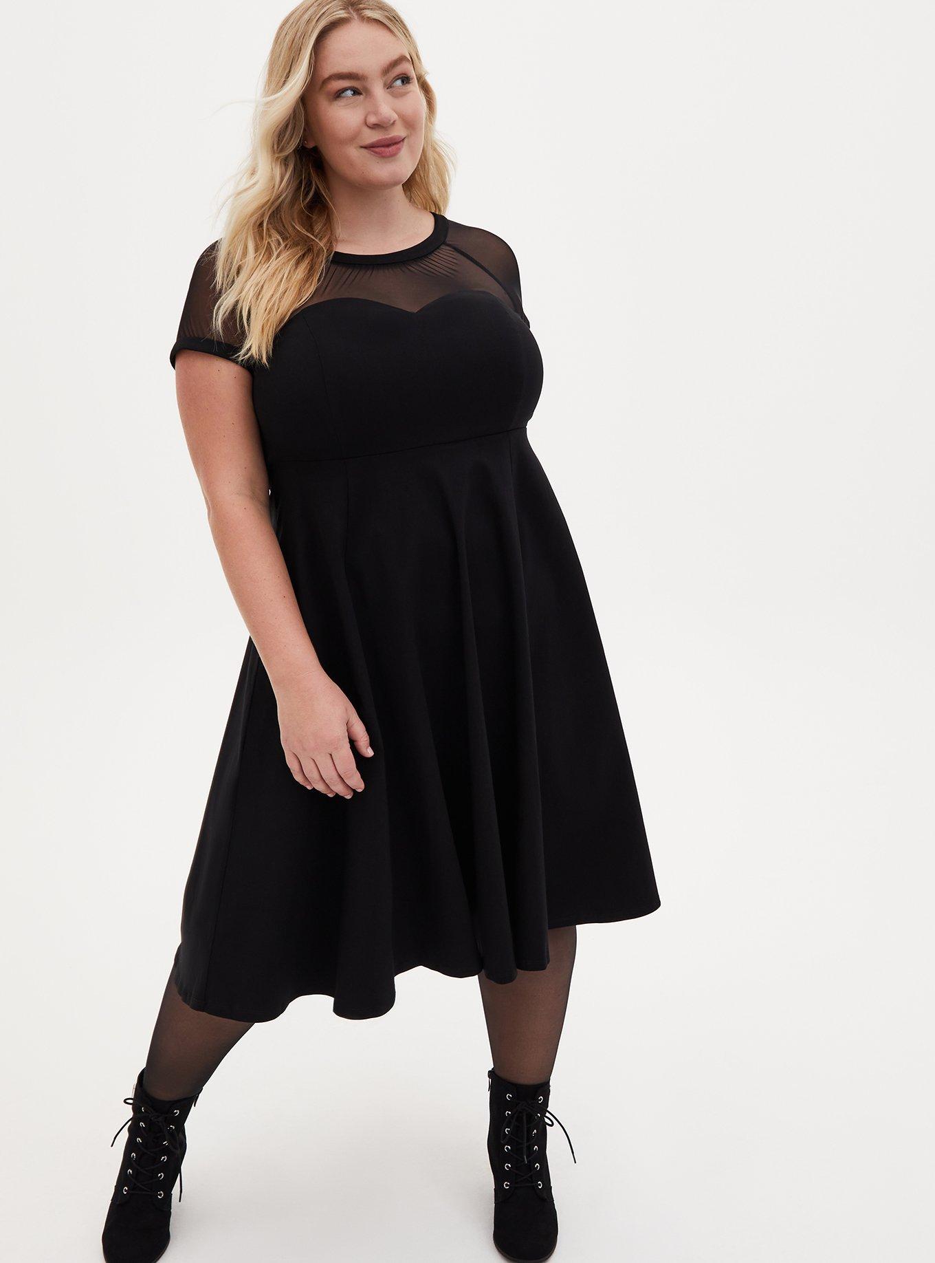 Mesh swing dress sale