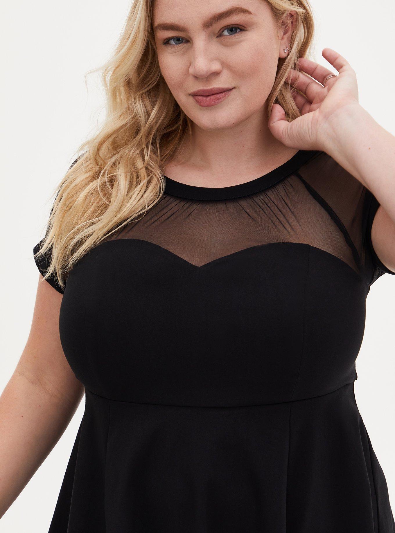 Plus Size - Midi Mesh Swing Dress - Torrid