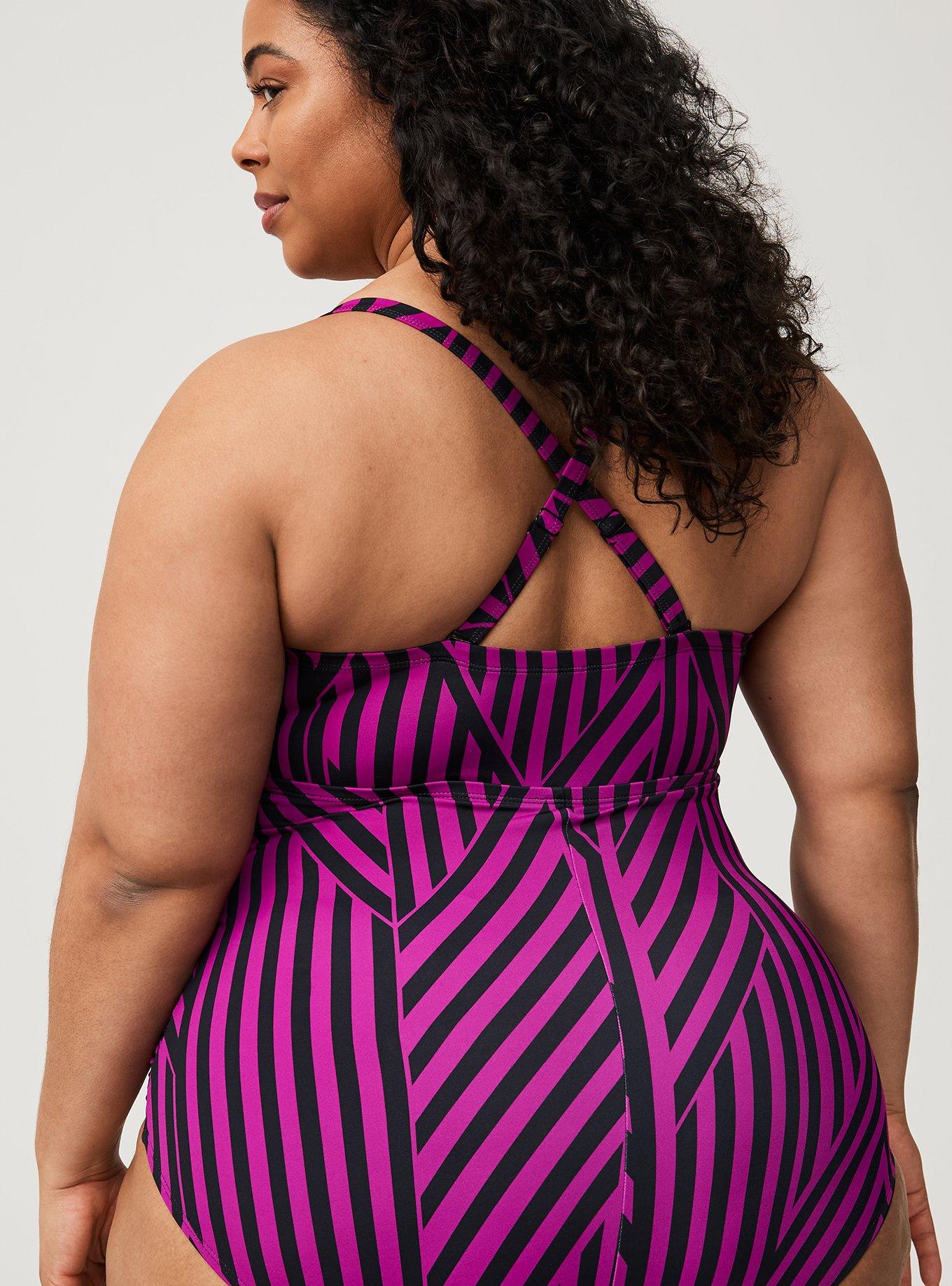 SLIM FIX LATTICE FRONT ONE PIECE