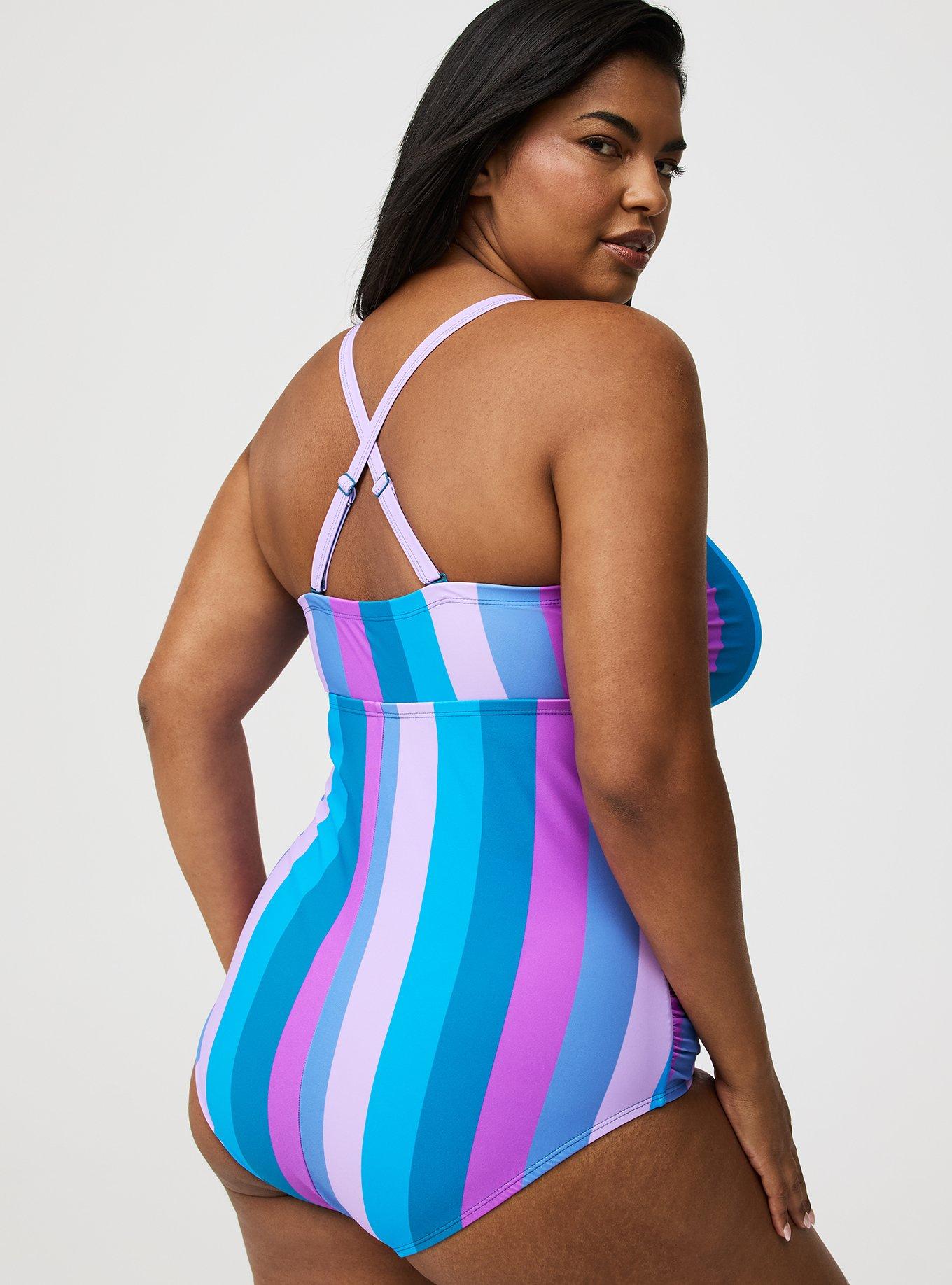 Wireless Lattice One-Piece Swimsuit