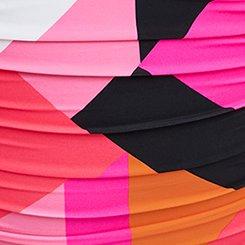 Wireless Lattice One-Piece Swimsuit, GIANT GEO NEON PINK, swatch