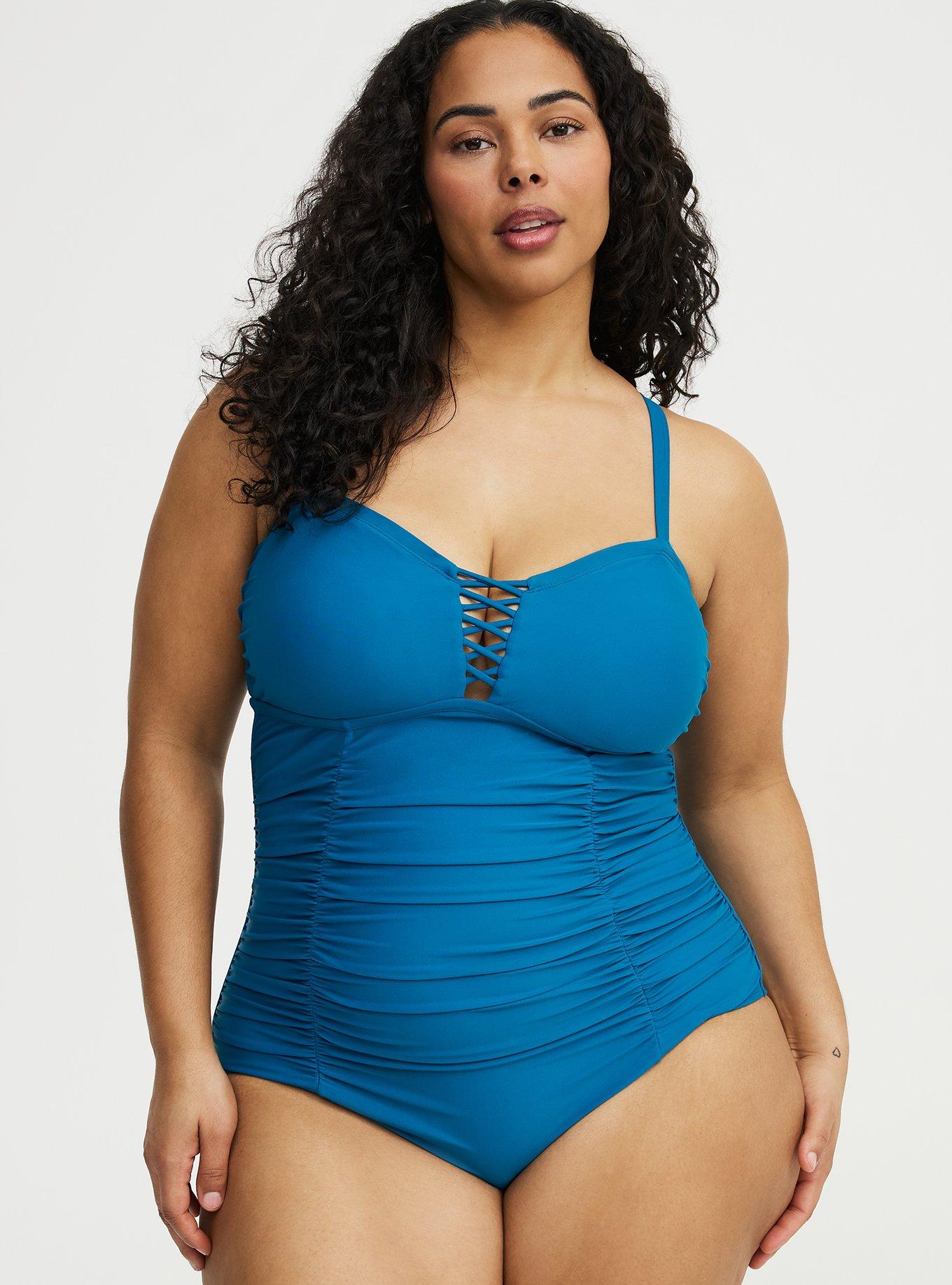Slim Fix Lattice One Piece Swimsuit, COSMO SWIM, hi-res