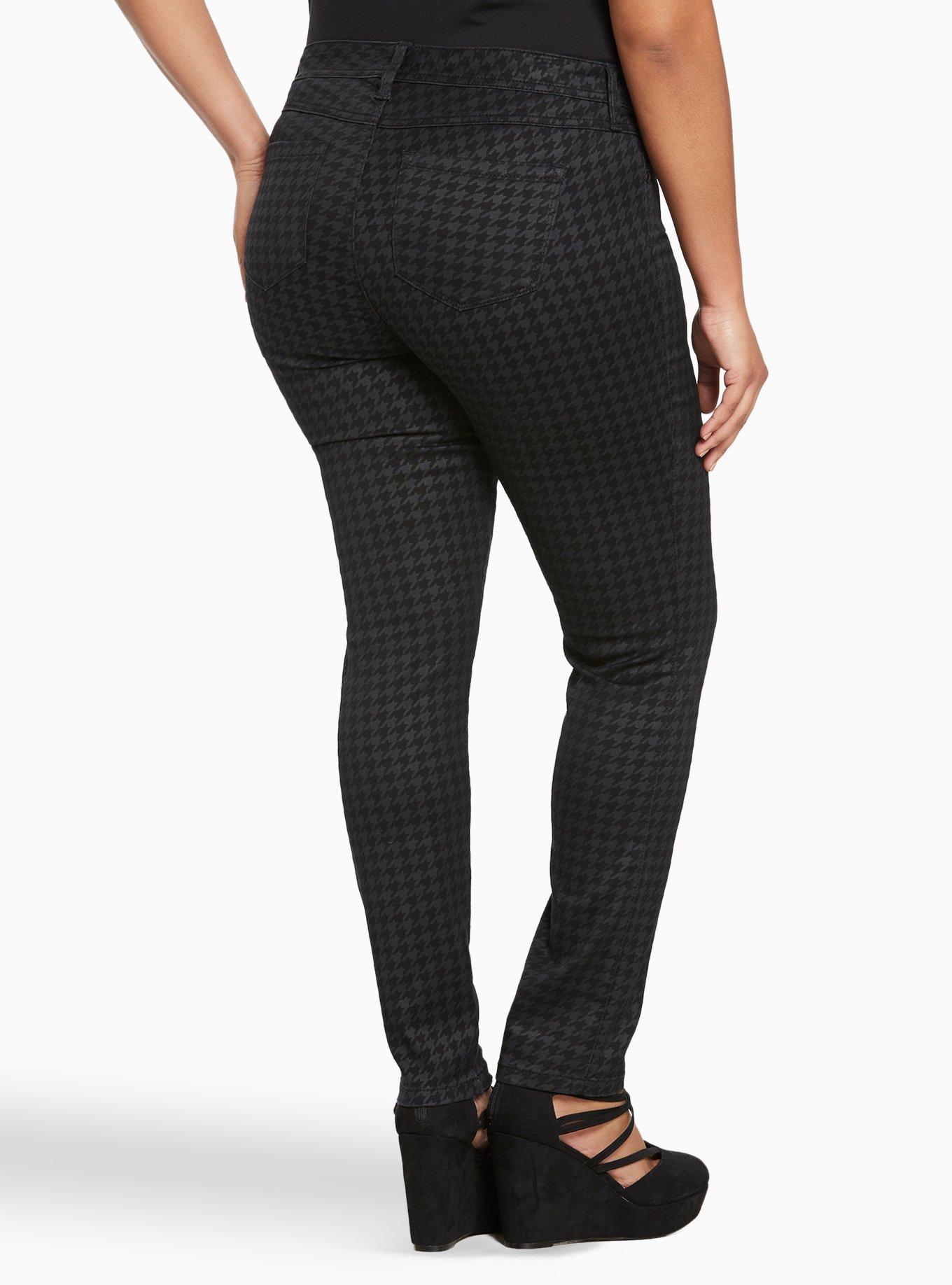 Luxe Stretch Skinny Pant - Houndstooth Print, HOUNDSTOOTH PLAID, alternate
