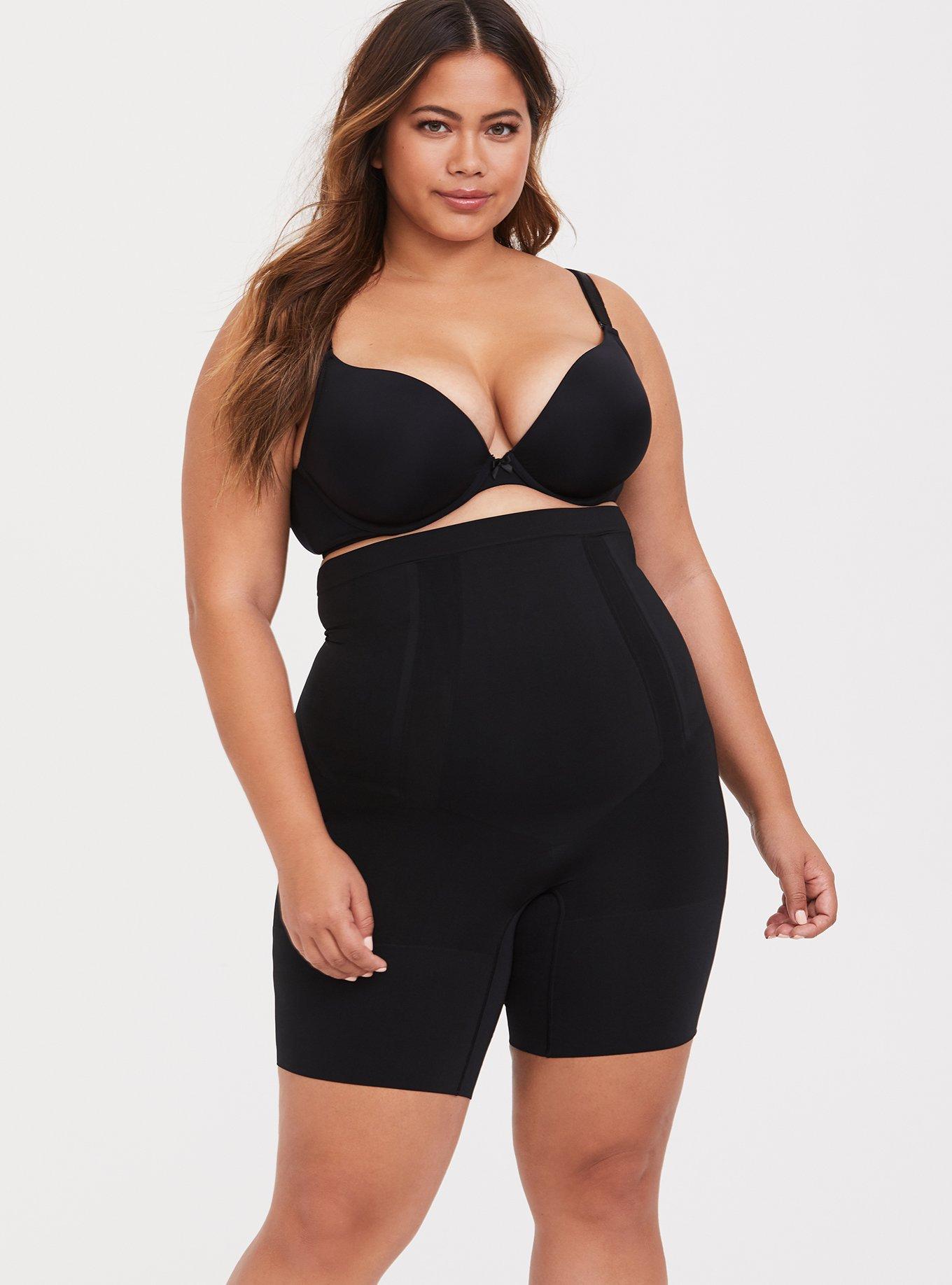 SPANX&reg; Oncore High Waisted Mid-Thigh Short, BLACK, hi-res