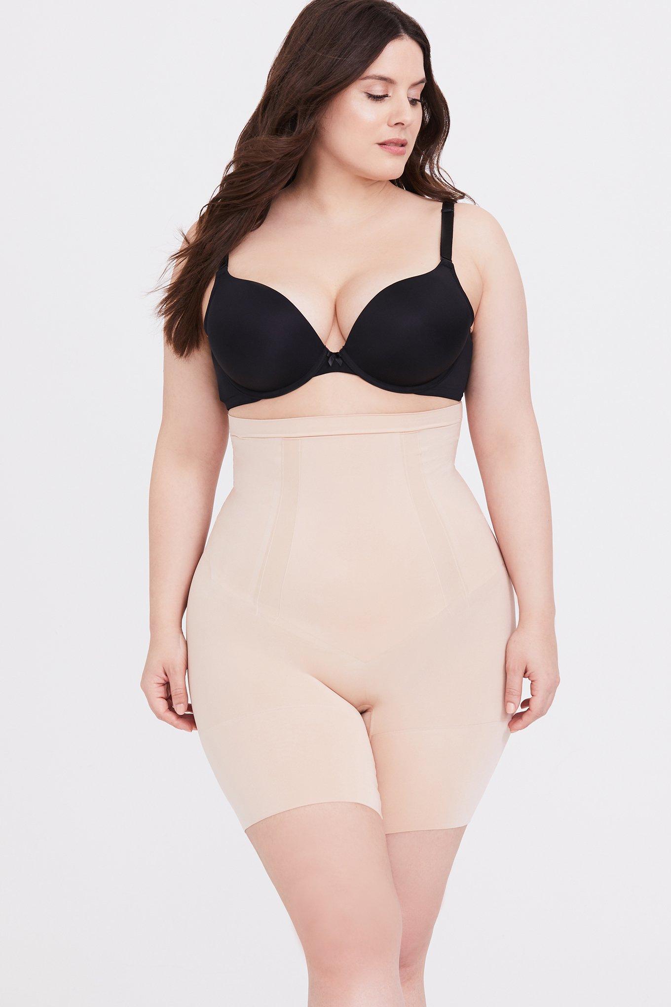 SPANX&reg; Oncore High Waisted Mid-Thigh Short, NUDE, hi-res