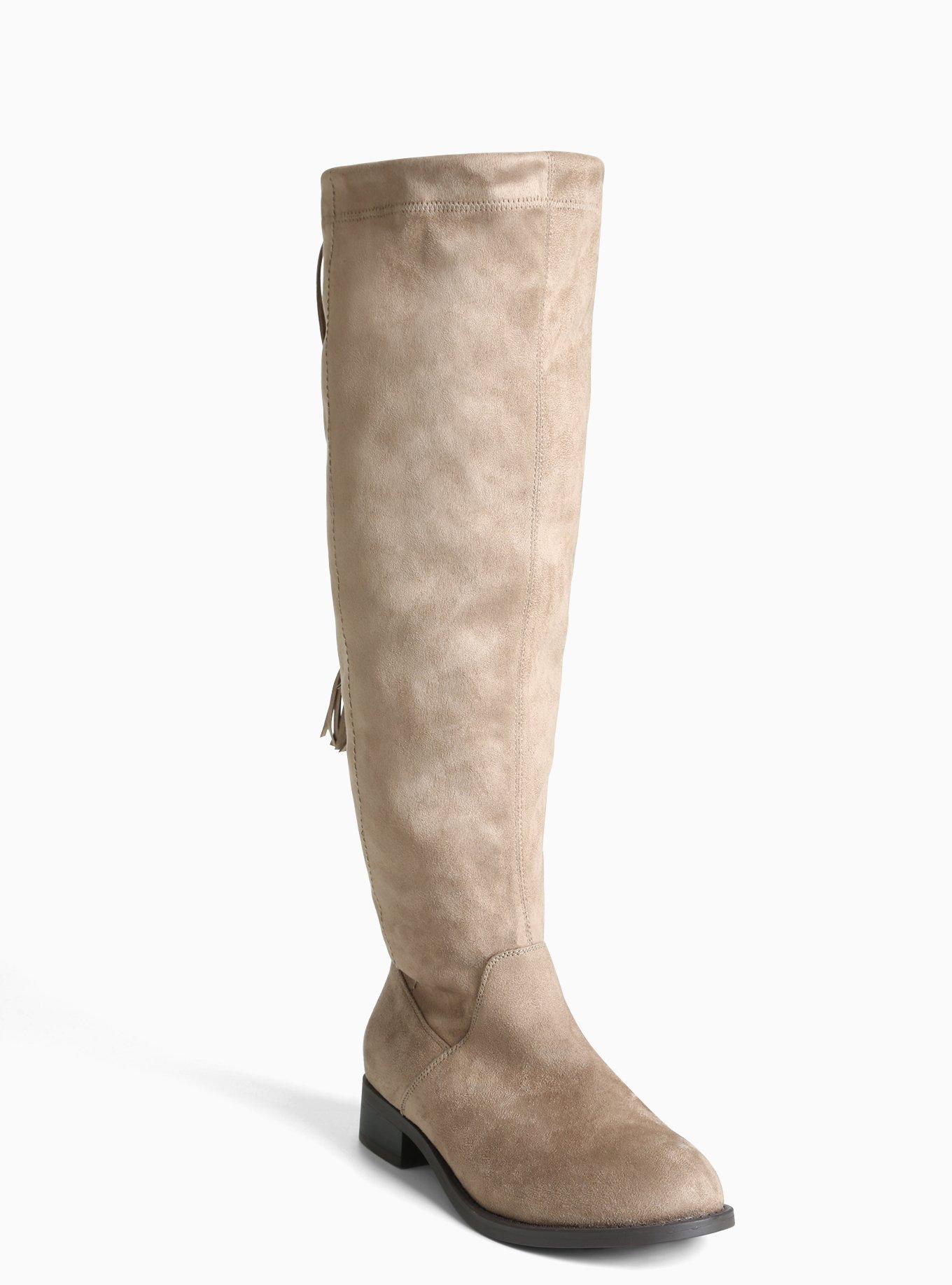 Wide calf hot sale scrunch boots