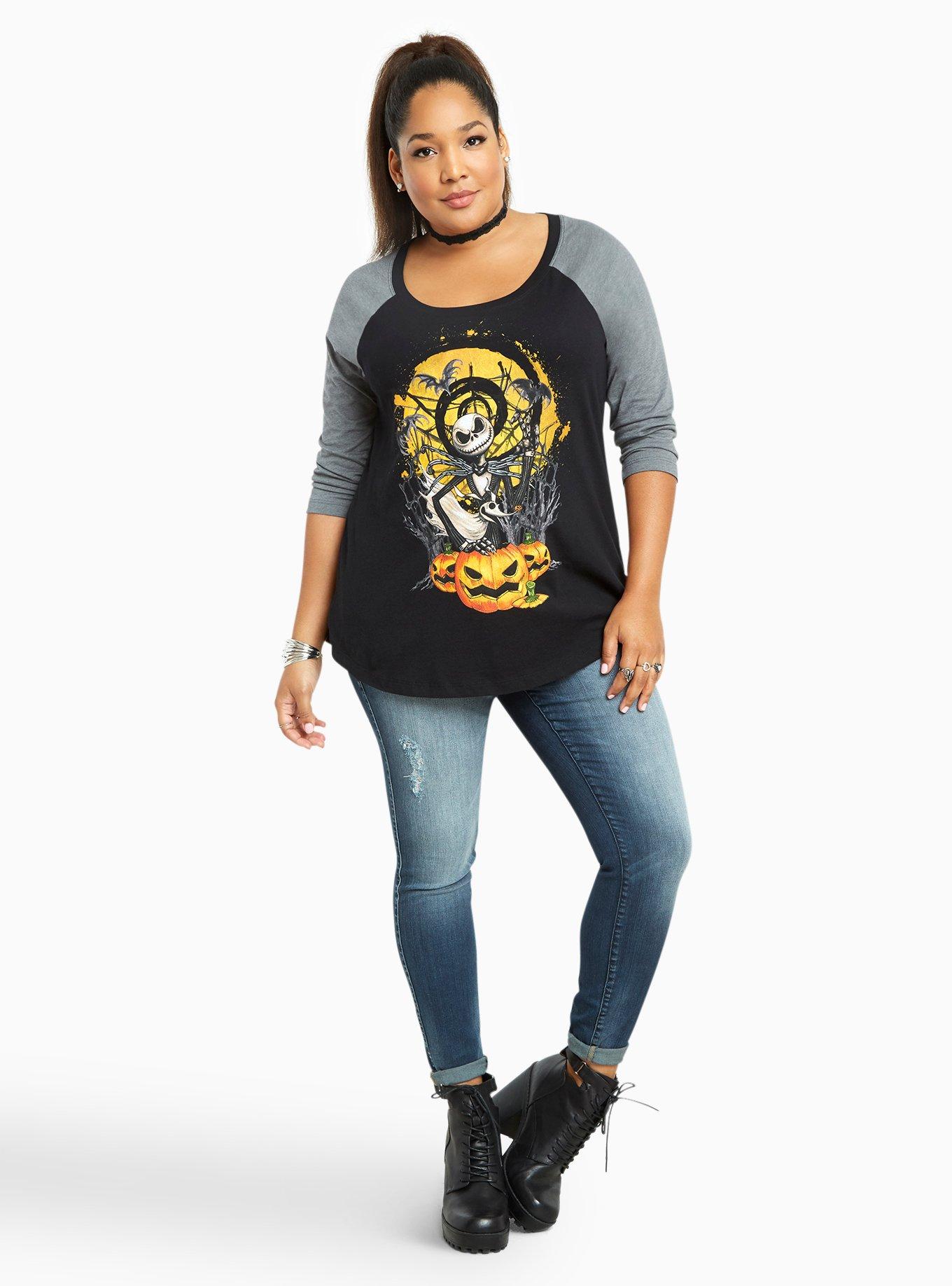 Nightmare Before Christmas Jack Skellington Tee, DEEP BLACK, alternate