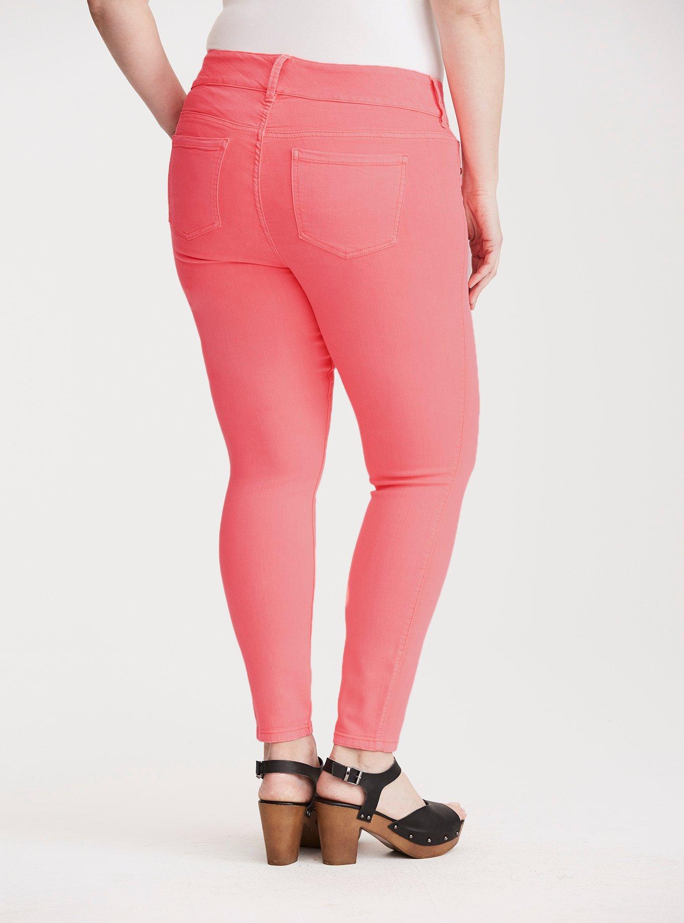 Jegging - Neon Pink Wash, PINK, alternate