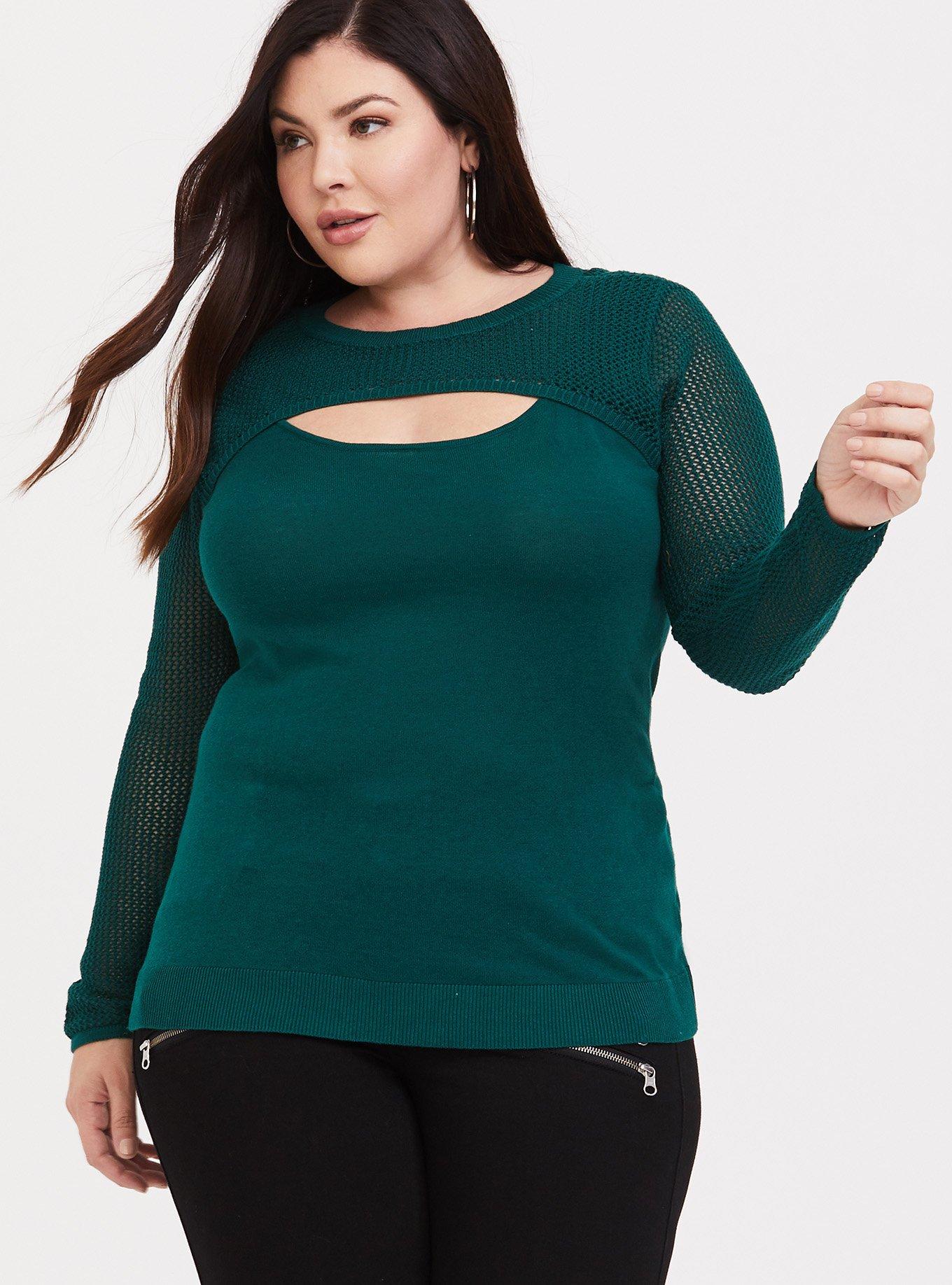 Plus Size - Pullover Slit Front Sweater - Torrid