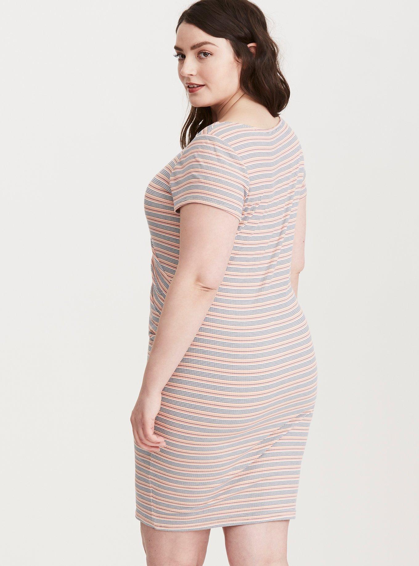 Torrid outlet pastel striped dress