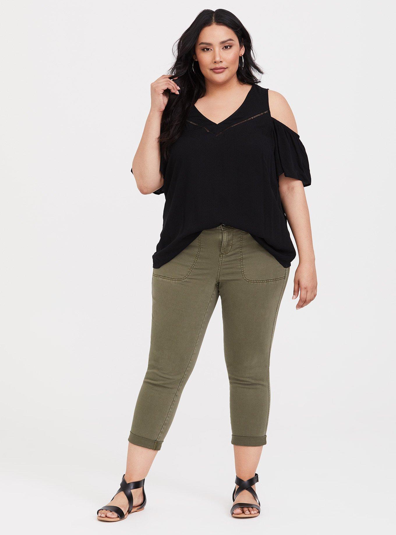 Plus Size - Perfect Relaxed Utility Crop Pant - Torrid