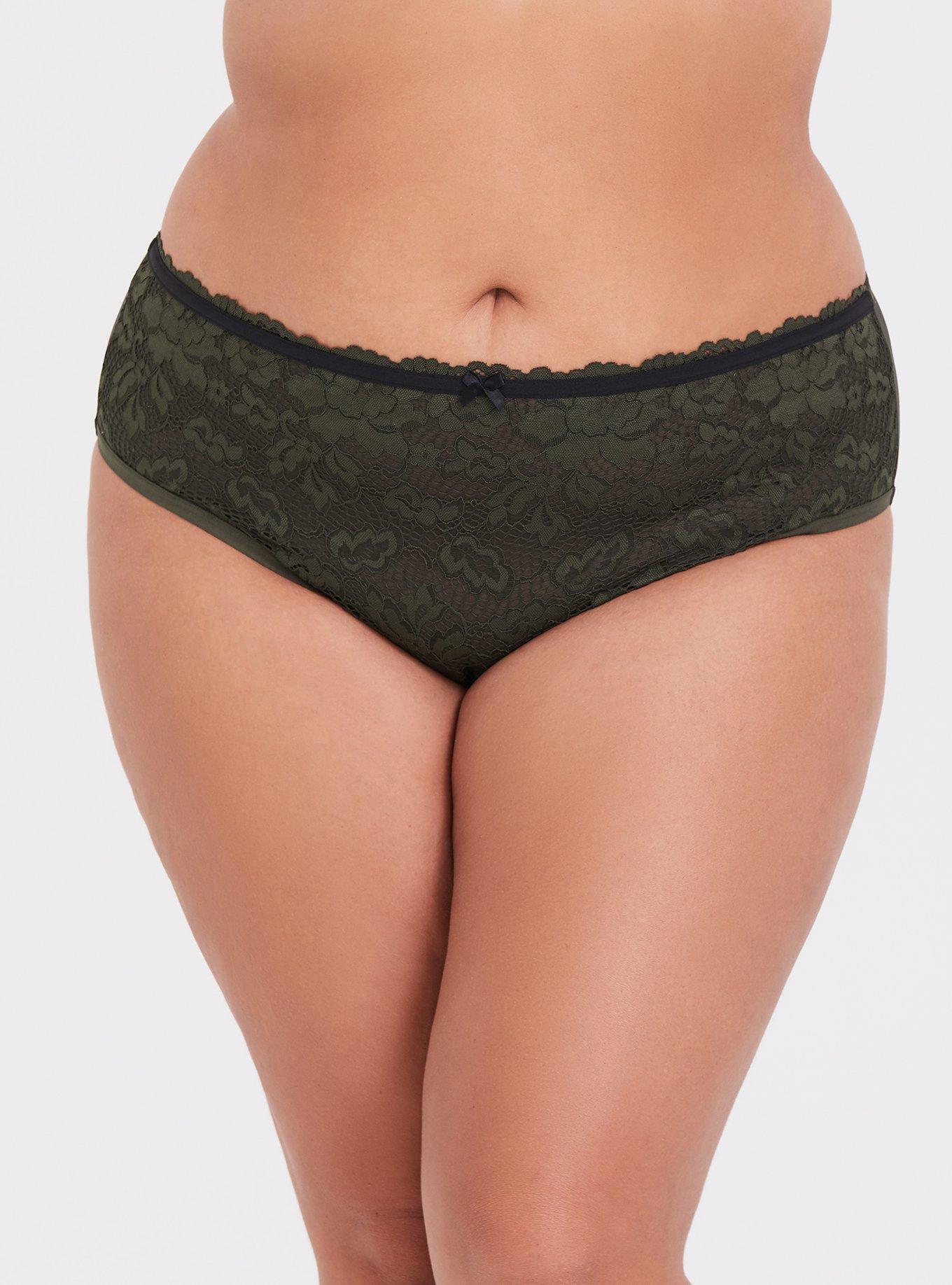 Mid-Rise Lace-Back Hipster Underwear for Women