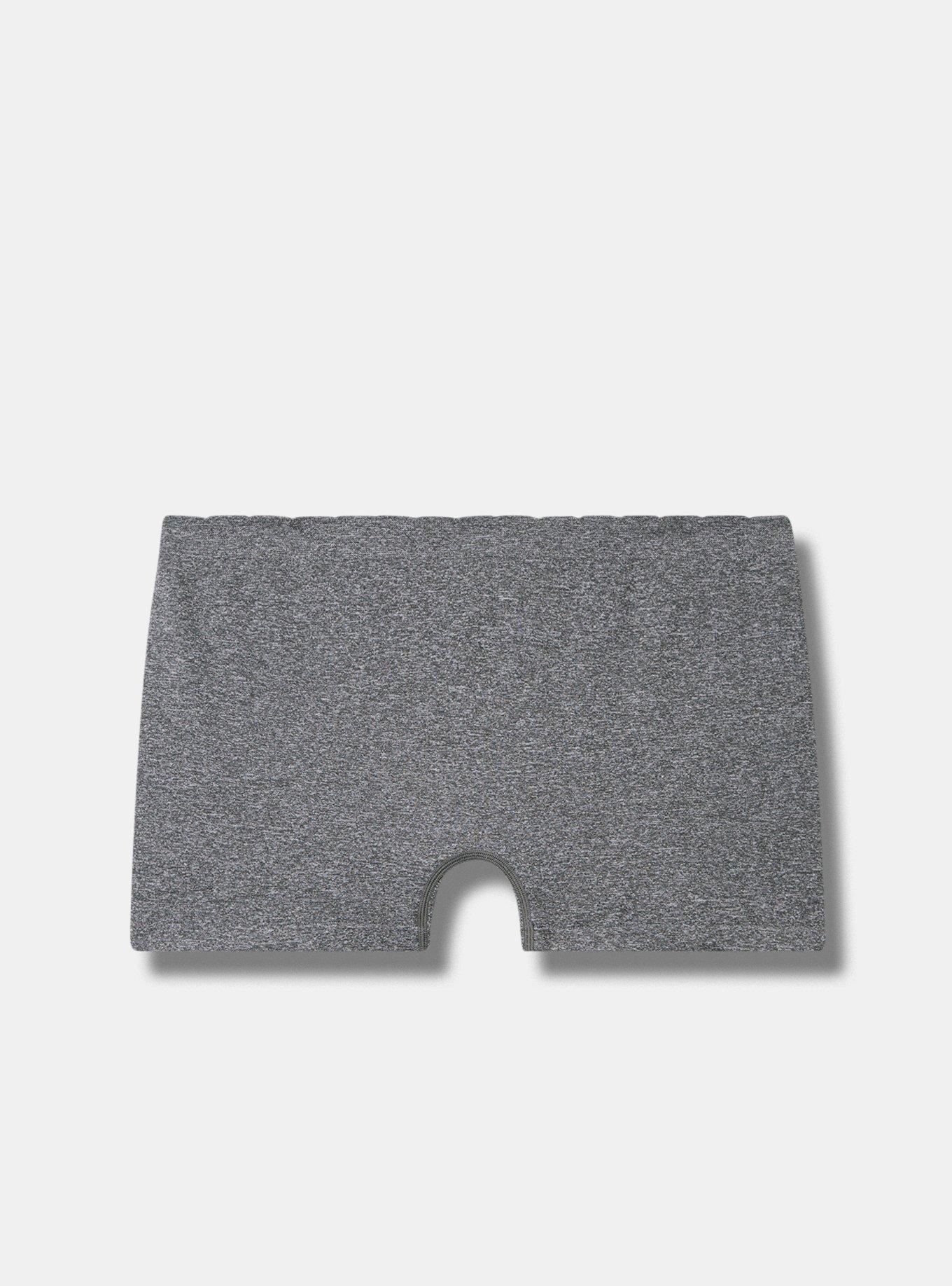 Cotton Control Boyshort In Heather Grey