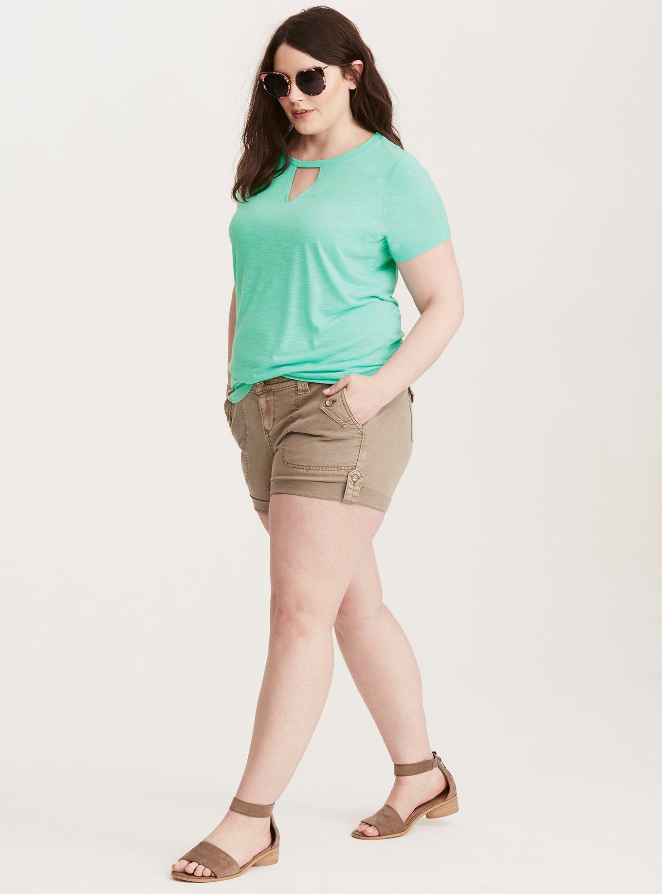 Fitted Cutout Tee, POOL BLUE, alternate