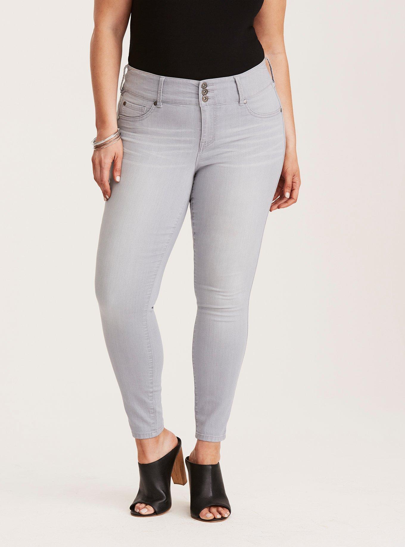 Plus size sale gray jeggings