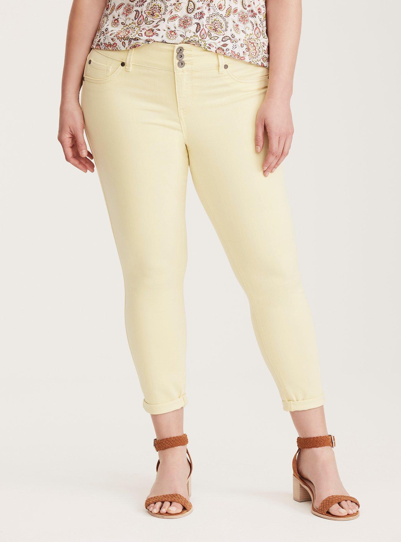 Yellow jeggings hot sale womens