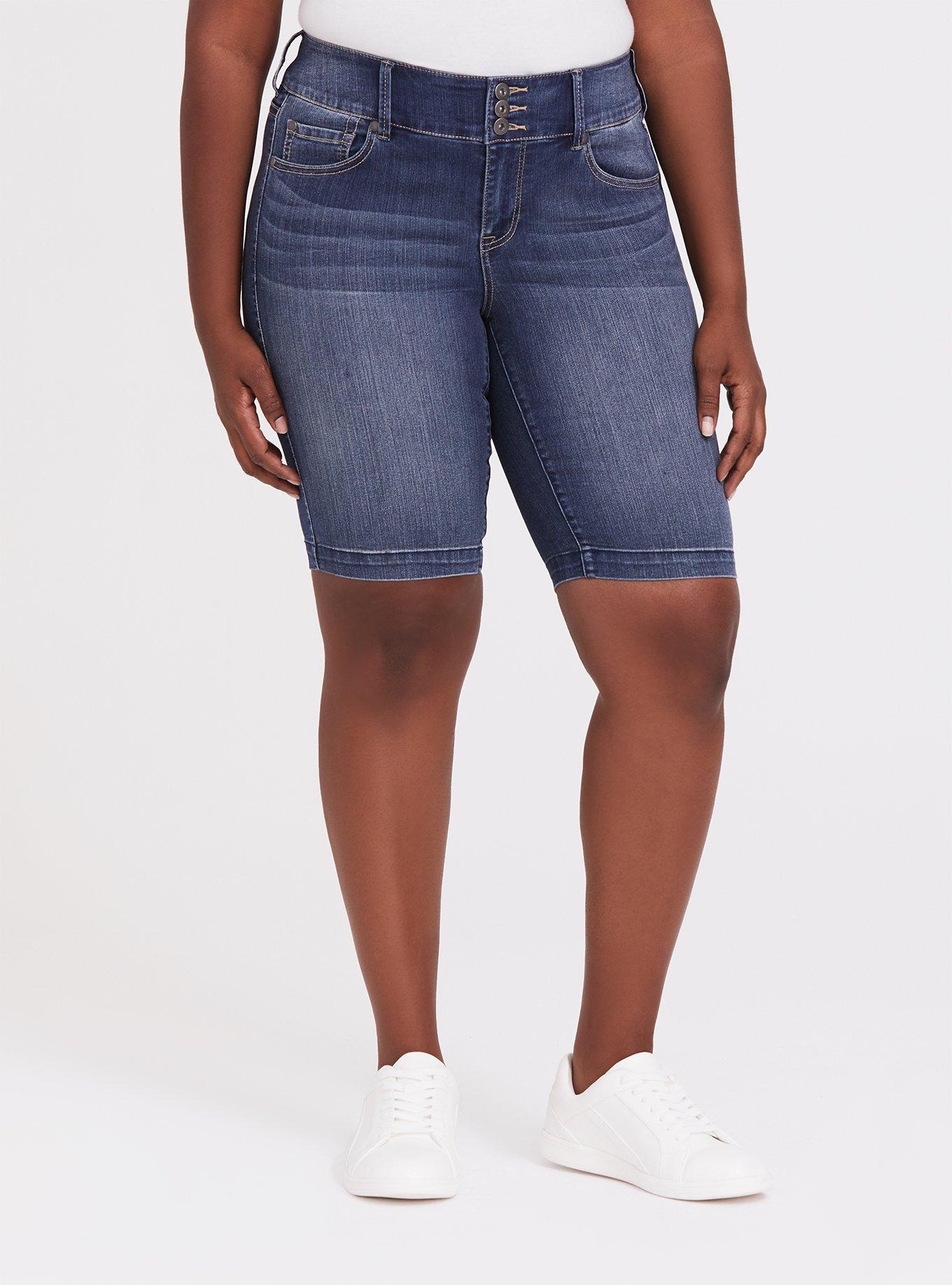 Plus size 2025 jegging bermuda shorts