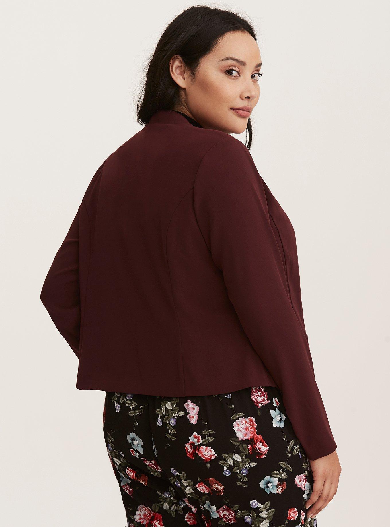 Plus Size - Collarless Classic Fit Blazer - Torrid