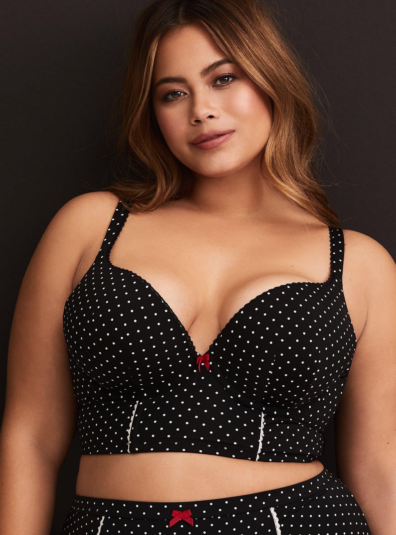 XO Plunge Push-Up Bra, DITSY DOT, hi-res