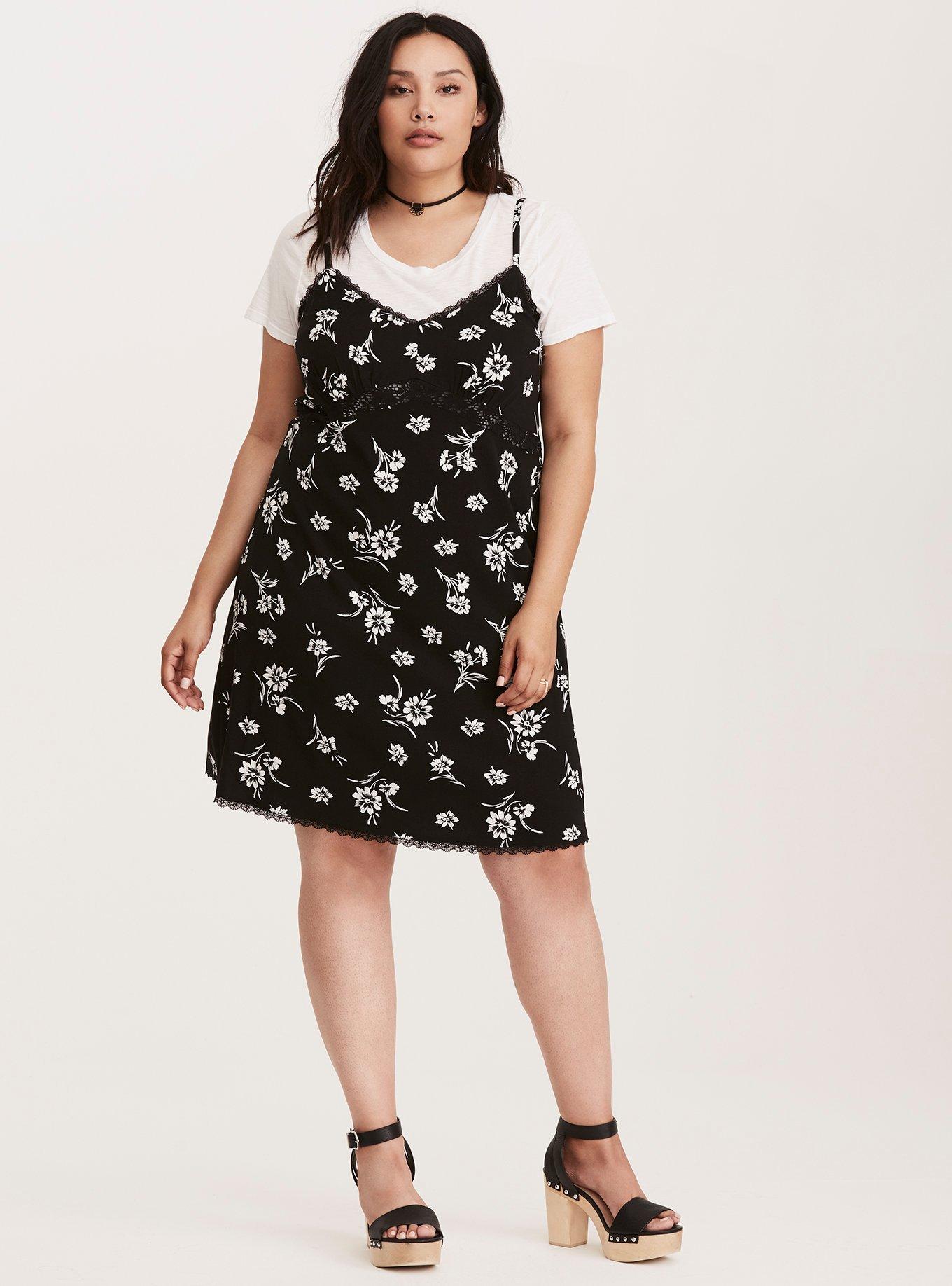 Torrid white floral dress sales
