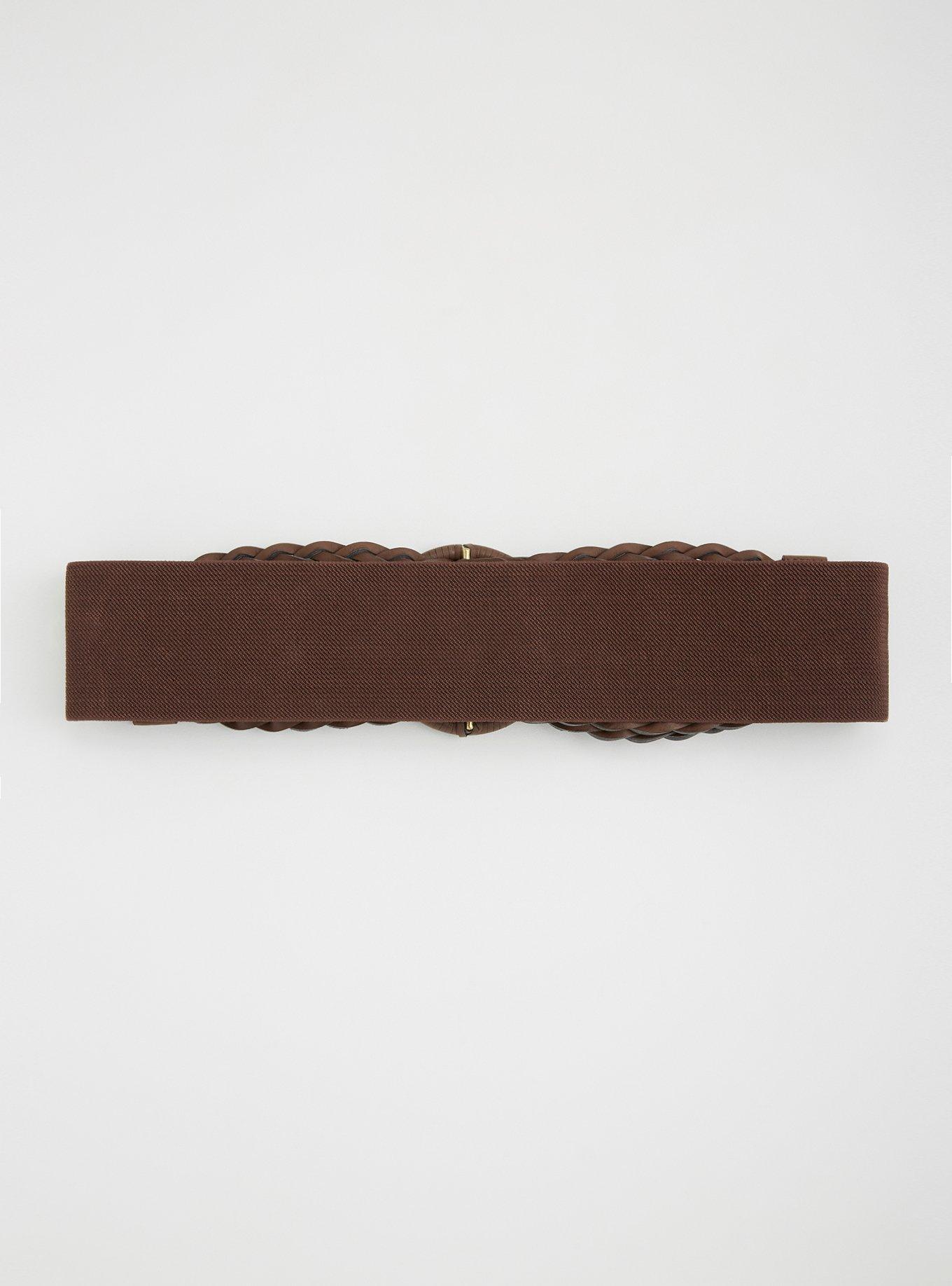 Braided Stretch Waist Belt, , alternate