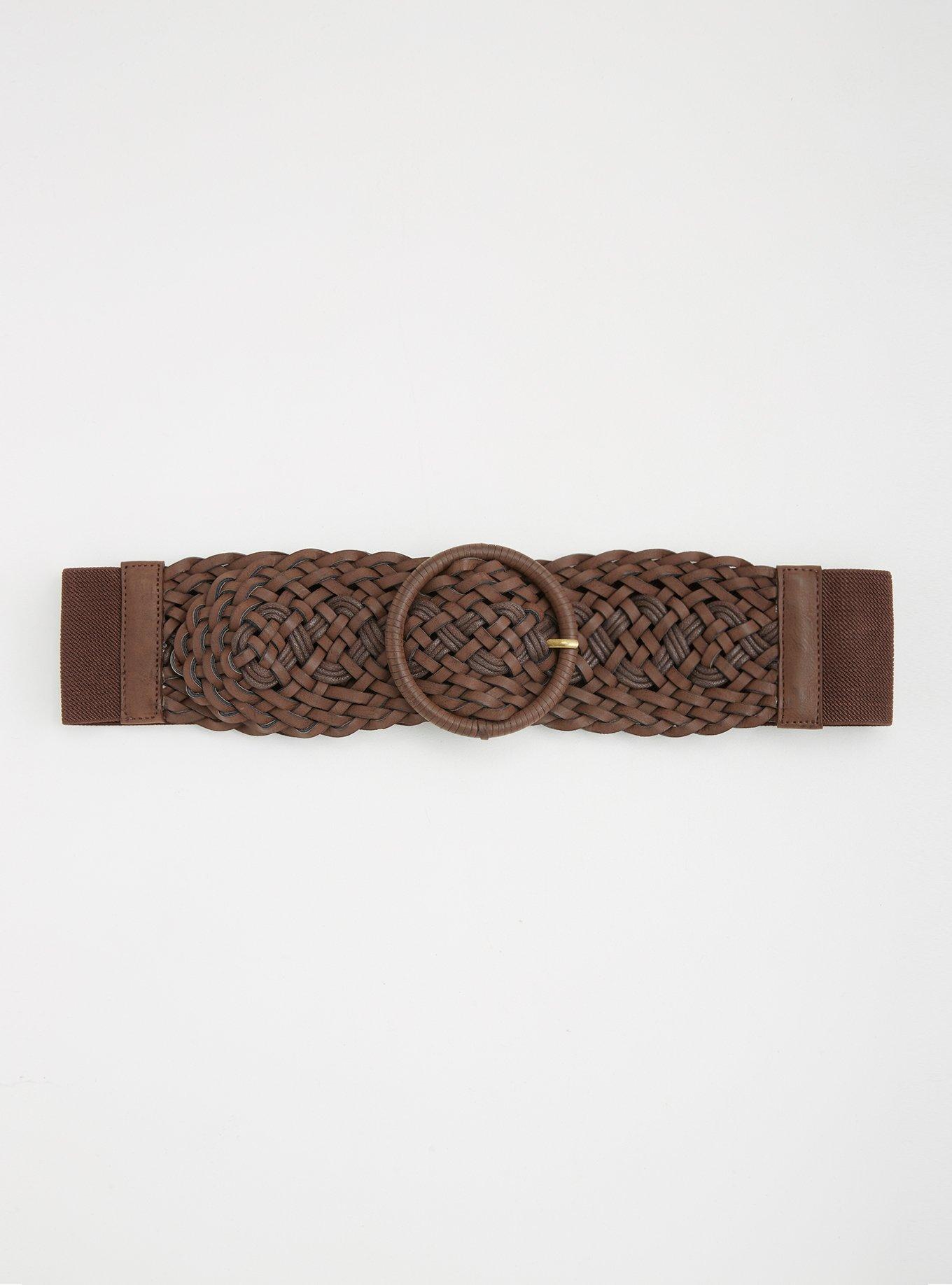 Braided Stretch Waist Belt, , hi-res