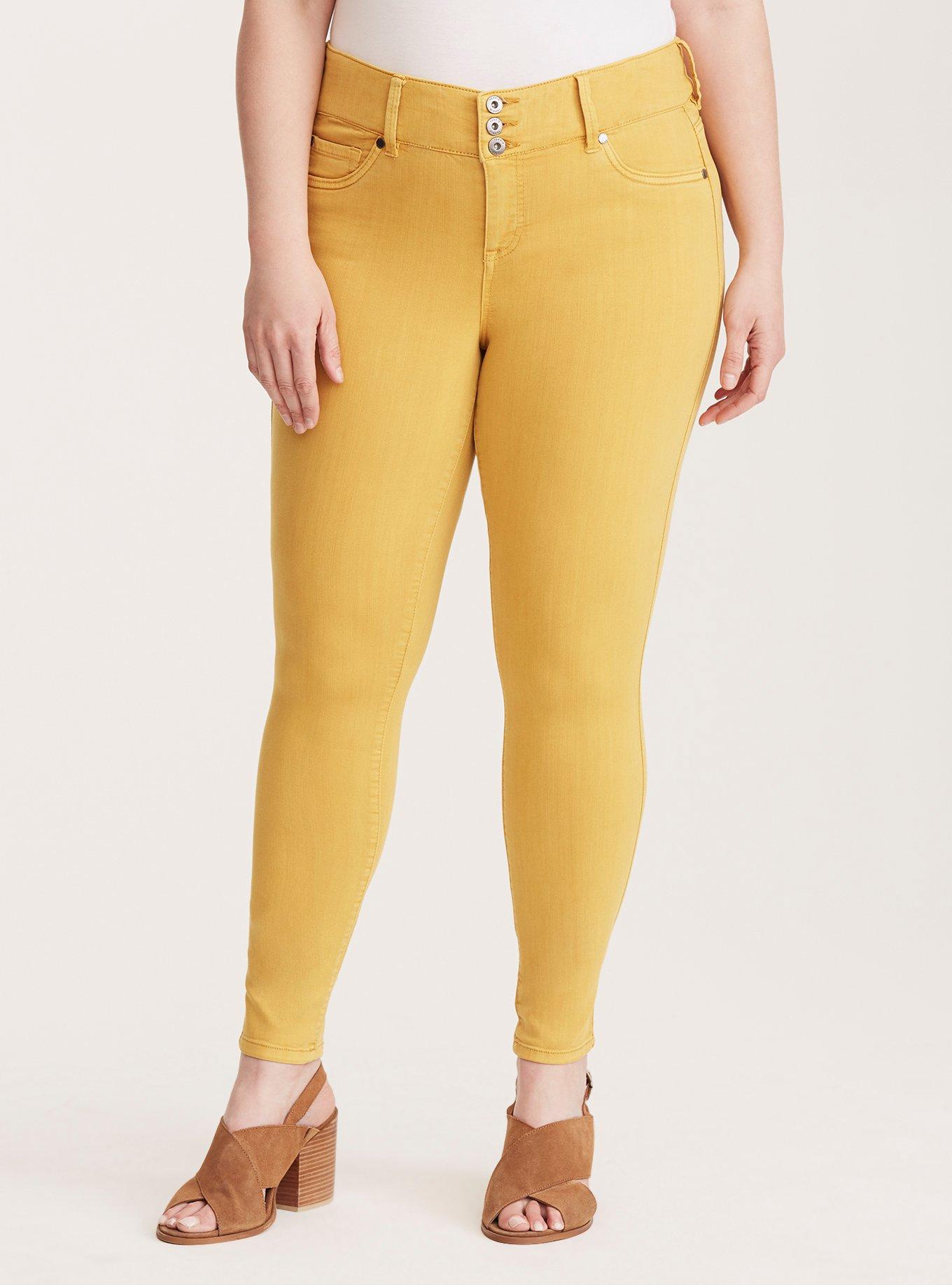 Yellow jeggings sale