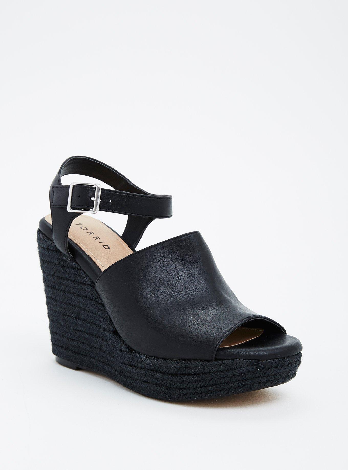 Wide width platform online wedges