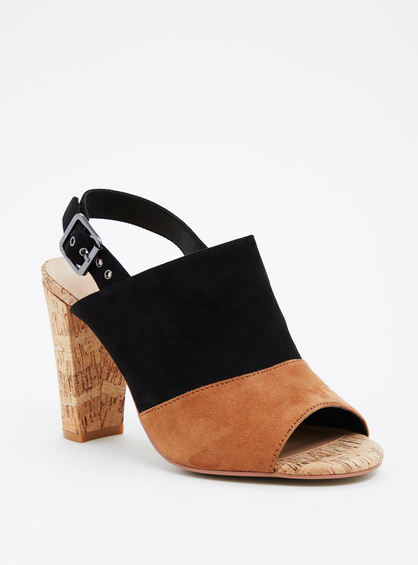 Wide width hot sale black mules