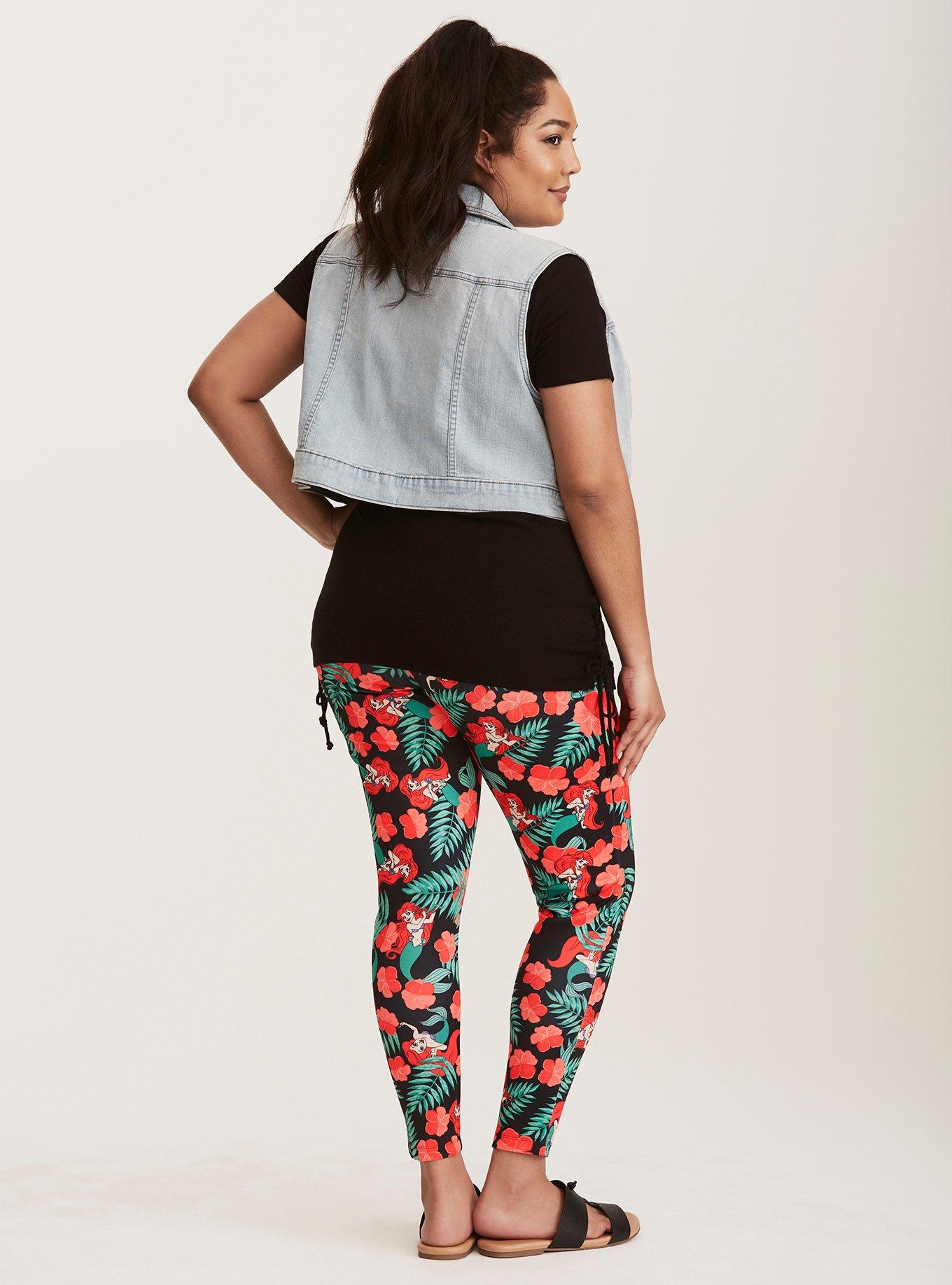 Disney Ariel Tropical Print Leggings, MULTI, alternate