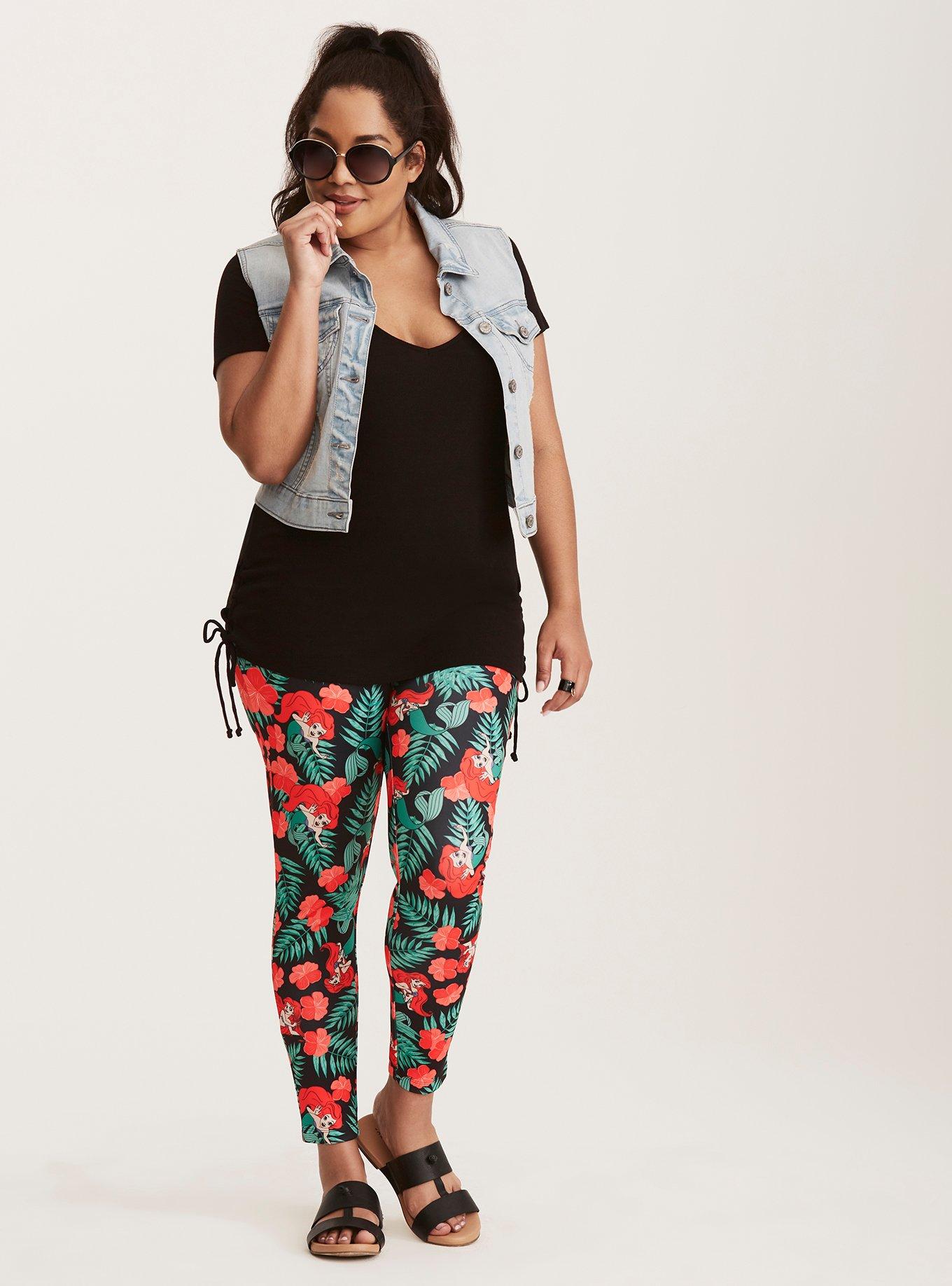Disney Ariel Tropical Print Leggings, MULTI, hi-res