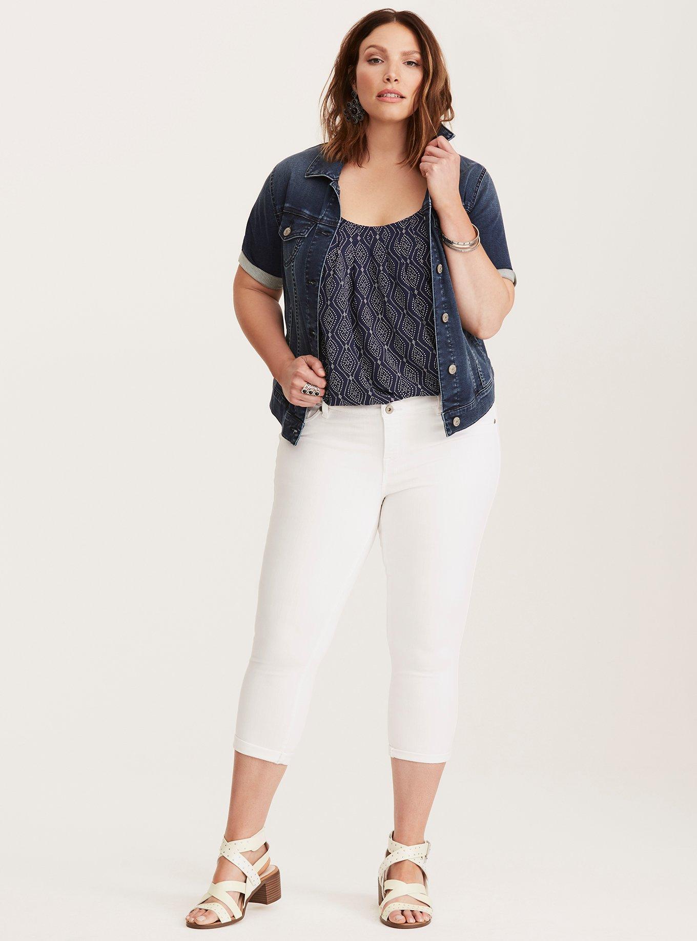 Plus size 2024 cropped jeggings