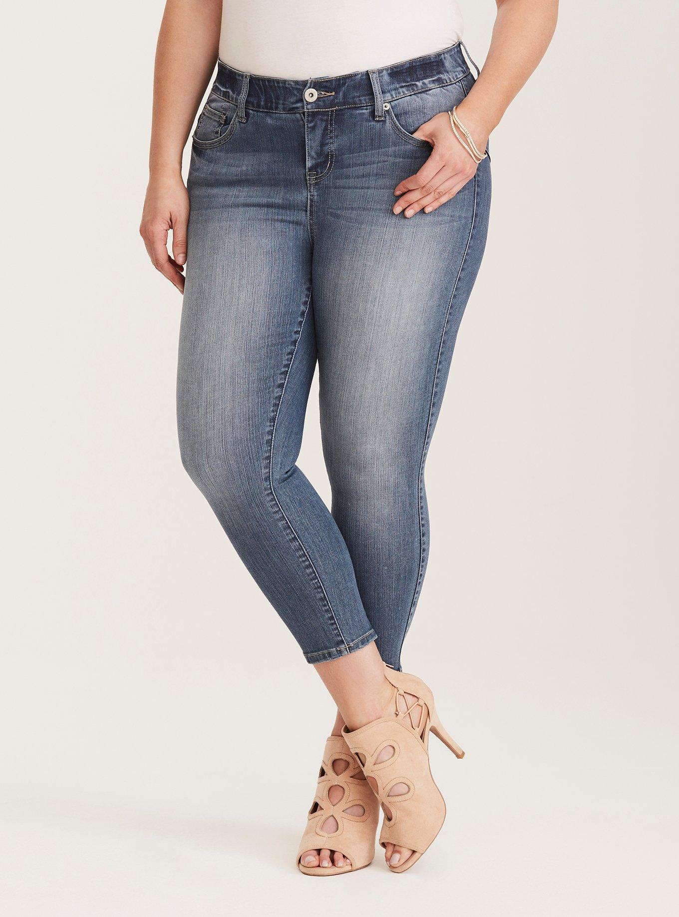 Plus Size - Curvy Bombshell Skinny Premium Stretch High-Rise Jean - Torrid