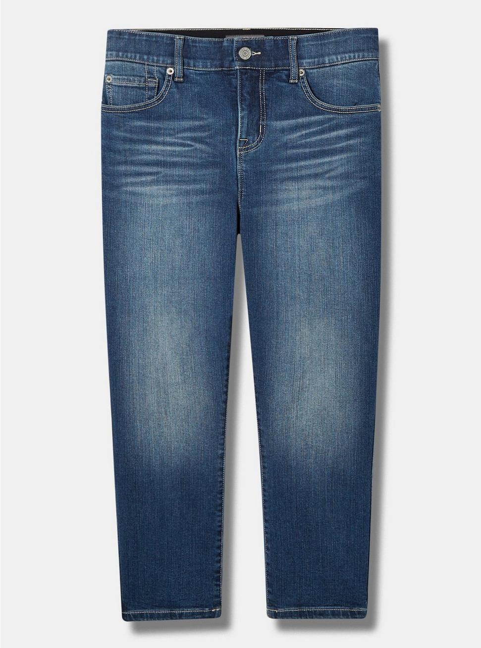 Crop Bombshell Skinny Premium Stretch High-Rise Jean, MILANO CLEAN, hi-res