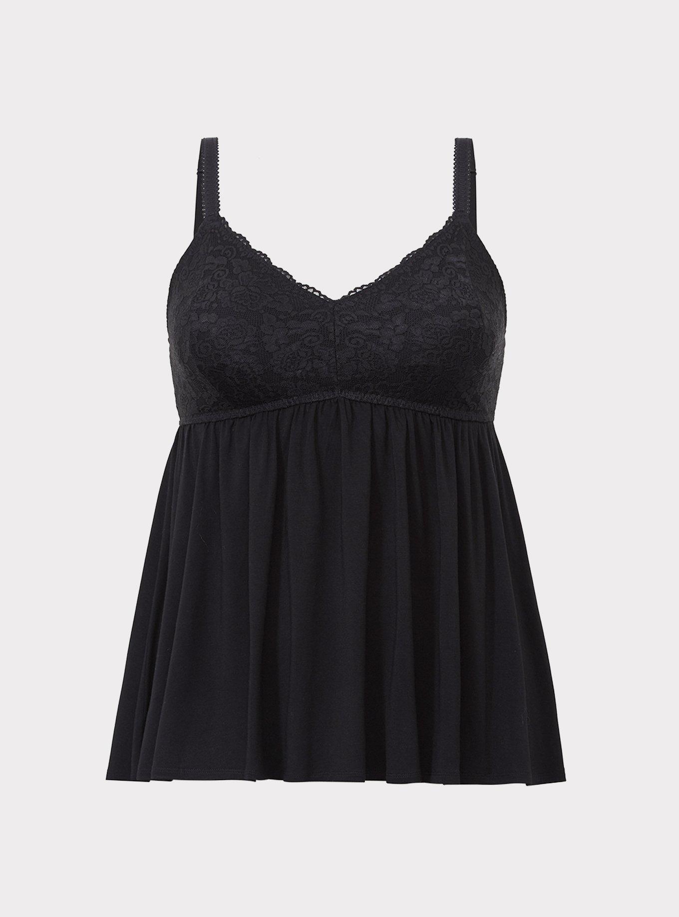 Super Soft Lace Babydoll Sleep Tank, , hi-res