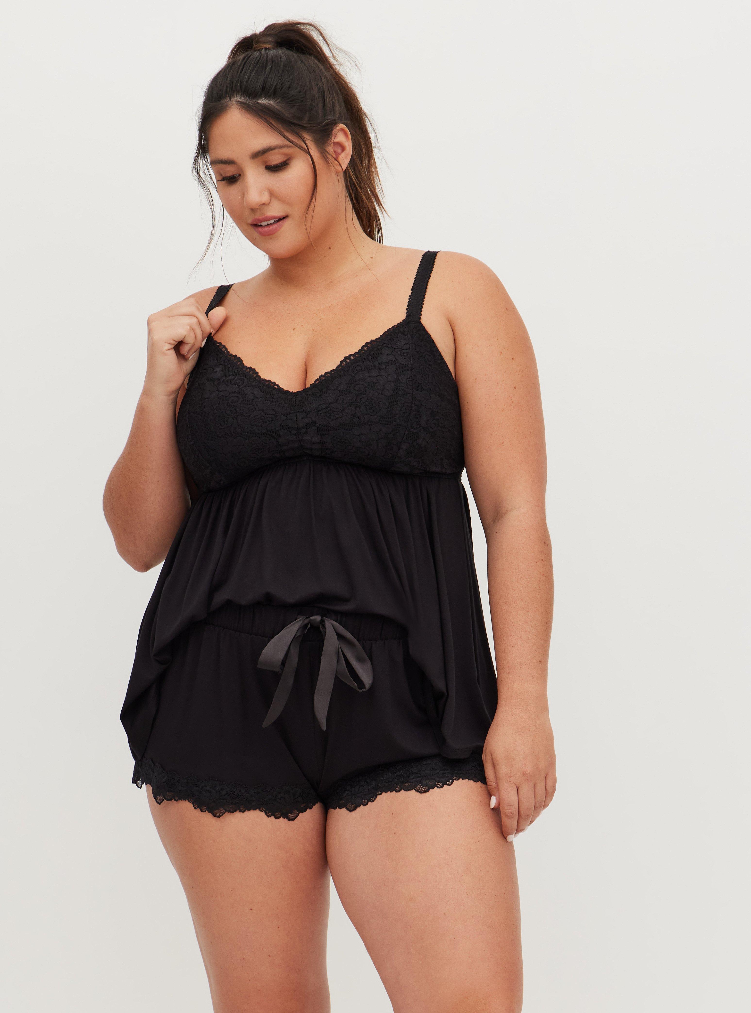 Super Soft Lace Trim Short, , hi-res