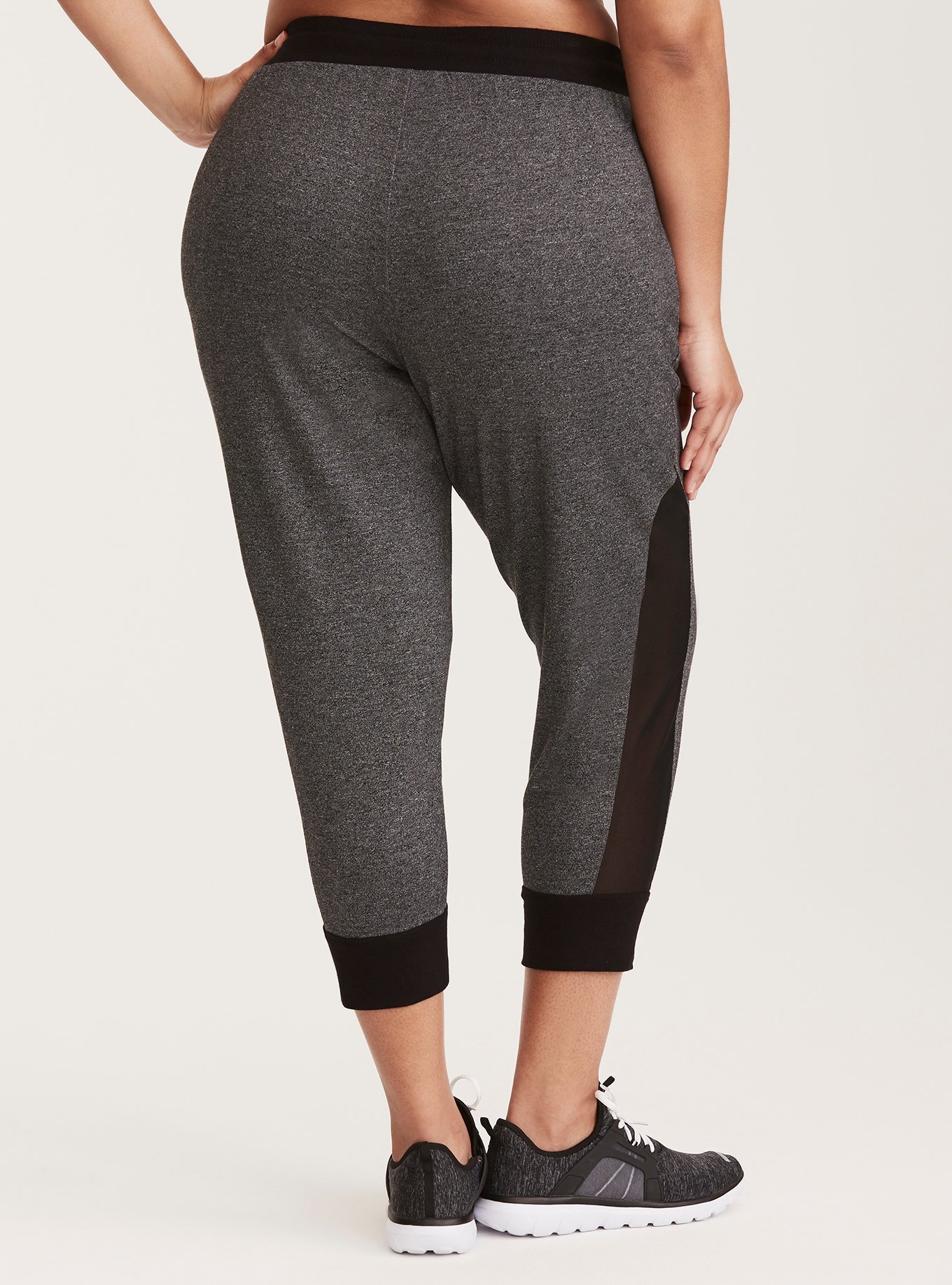 Plus Size - Torrid Active - Mesh Inset Cropped Jogger Pants - Torrid