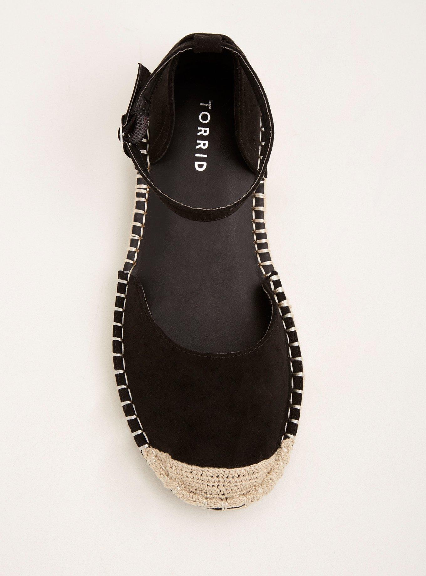 Espadrille sandals wide online width