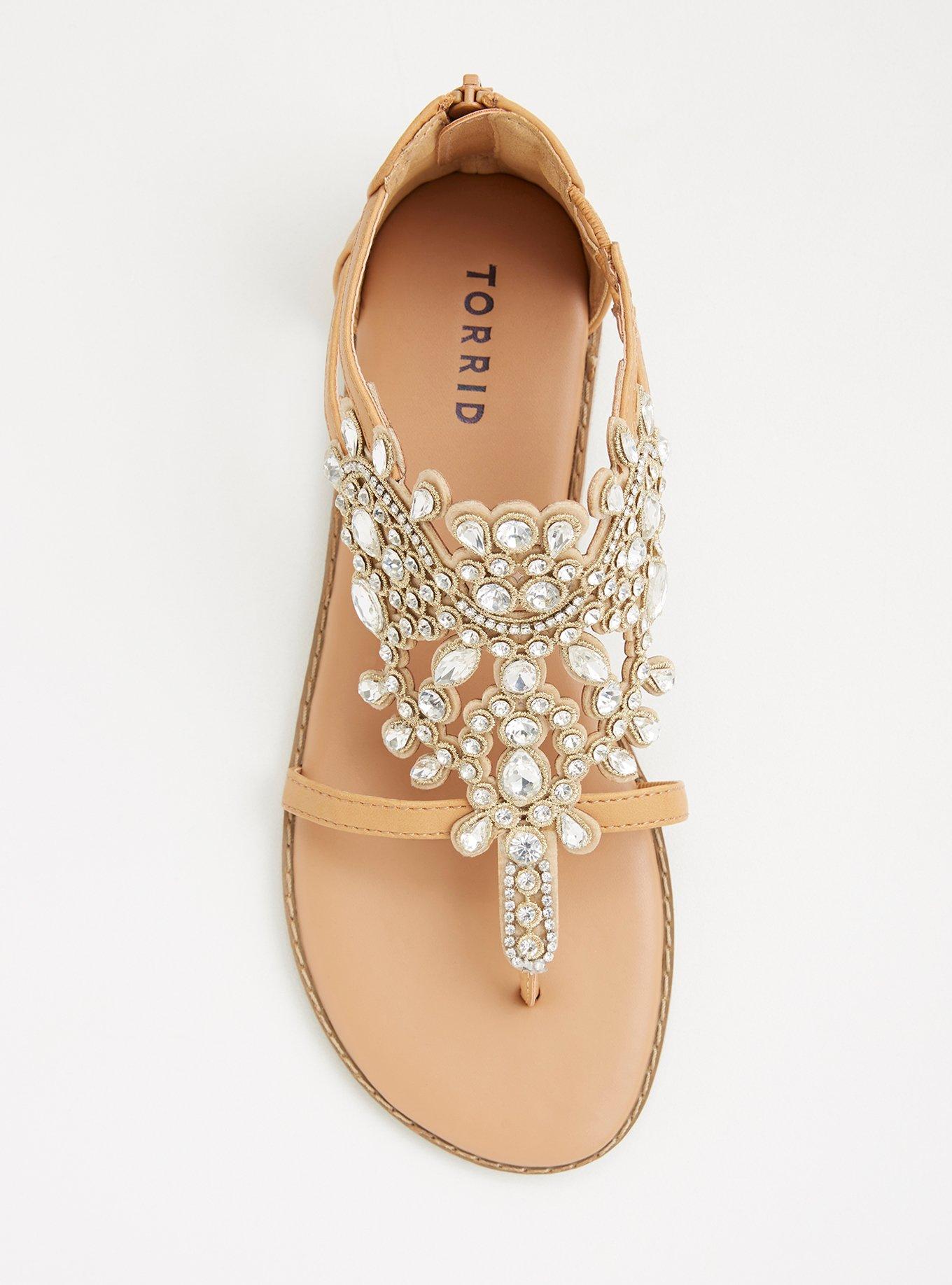 Wide width sale t strap sandals