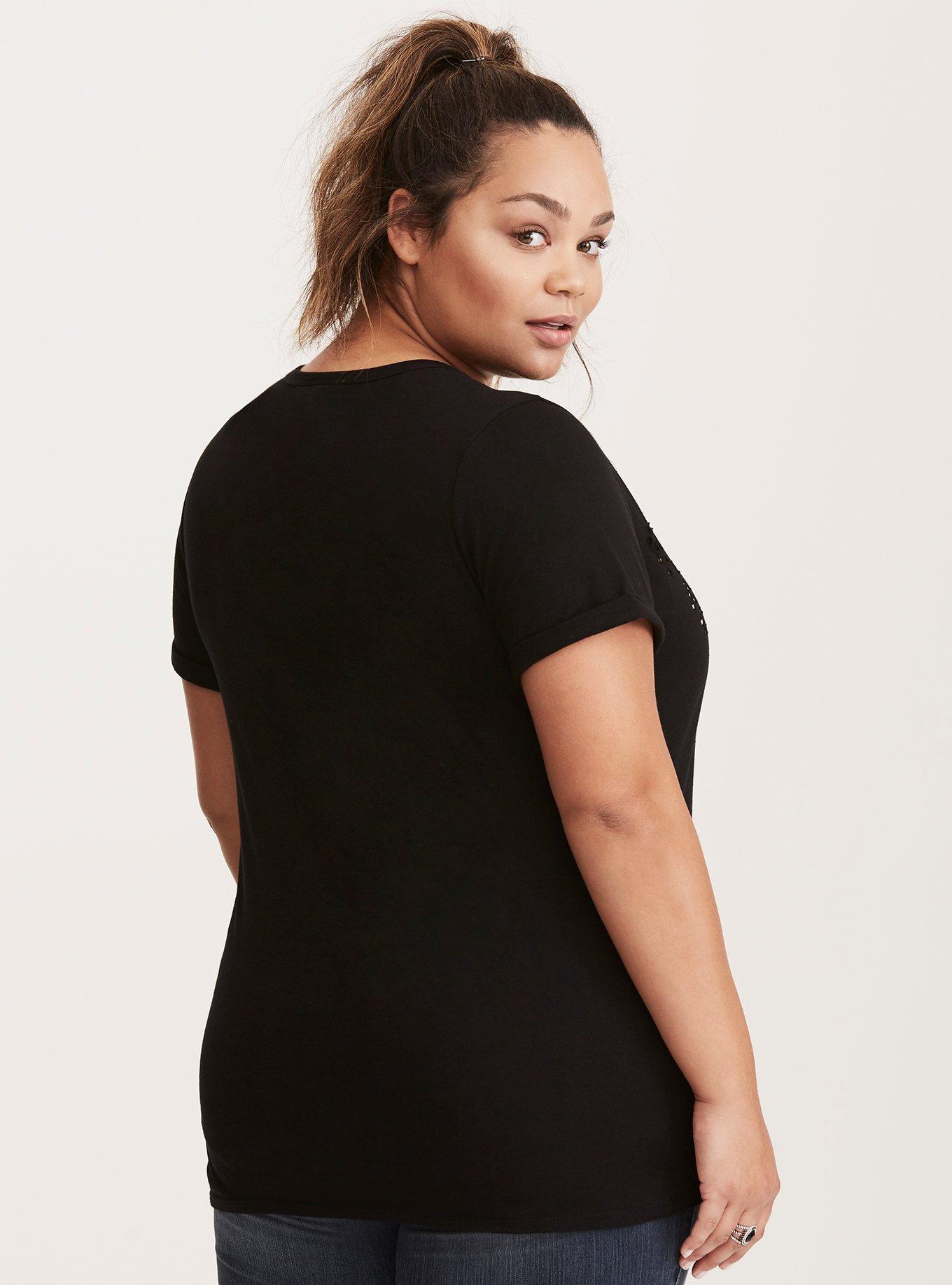 Moto Graphic Cutout Tee, DEEP BLACK, alternate