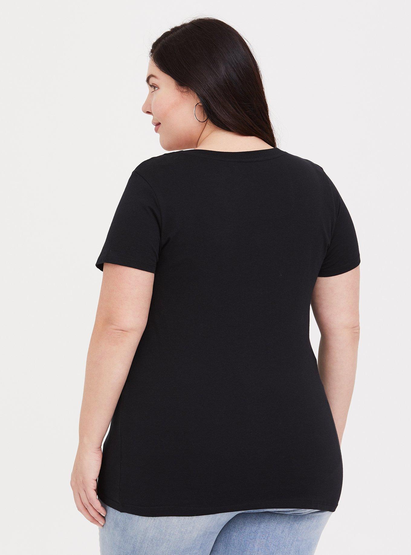 Plus Size Disney Scar Idiots Slim Fit Tee, DEEP BLACK, alternate